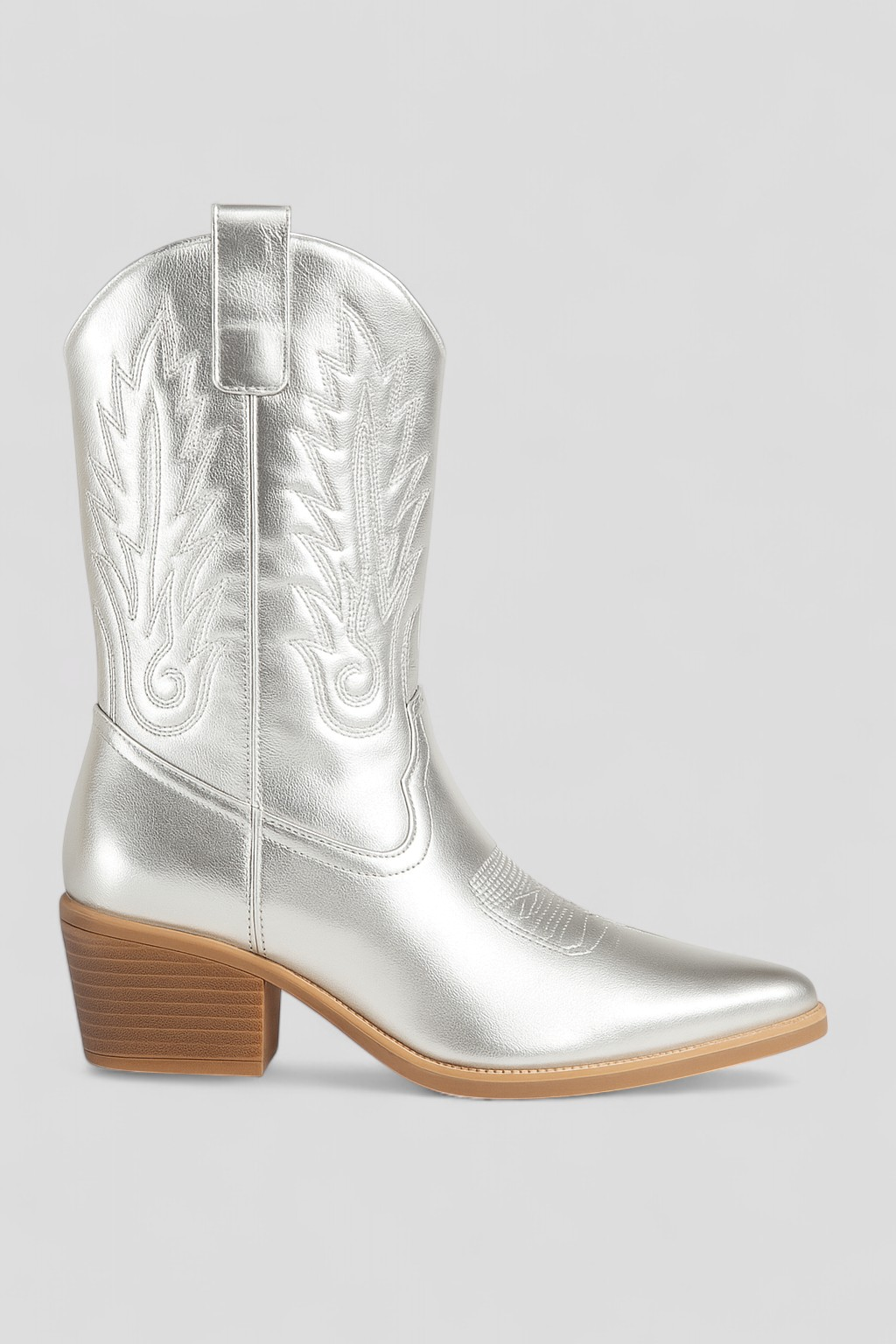 Stivali Cowboy Donna in Vera Pelle Neri - Western Eleganti e Comodi - Argento - calzature formali comfort prolungato cowboy design iconico donna fascino rustico pelle pelle di alta qualità shoes stile Western stivali stivali classici stivali cowboy stivali eleganti versatile outfit - Concept Palermo