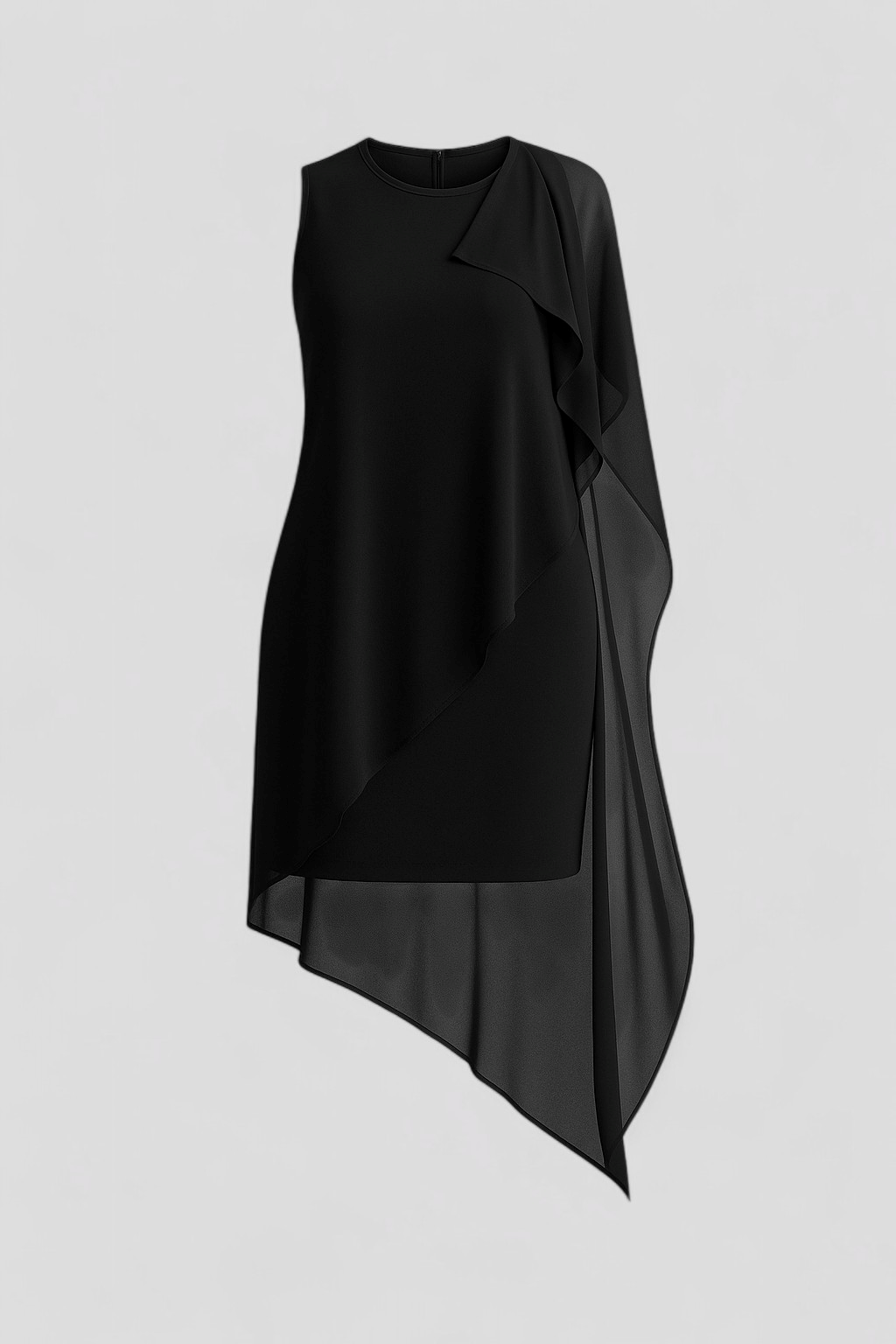 Abito Estivo Donna Senza Maniche Floreale in Cotone Leggero S-XL - Nero - abito abito elegante abito estivo abito estivo senza maniche abito traspirante donna dresses estivo maniche moda estiva stile estivo sukienka con scollo rotondo sukienka estiva sukienka in chiffon sukienka slim fit sukienka versatile - Concept Palermo