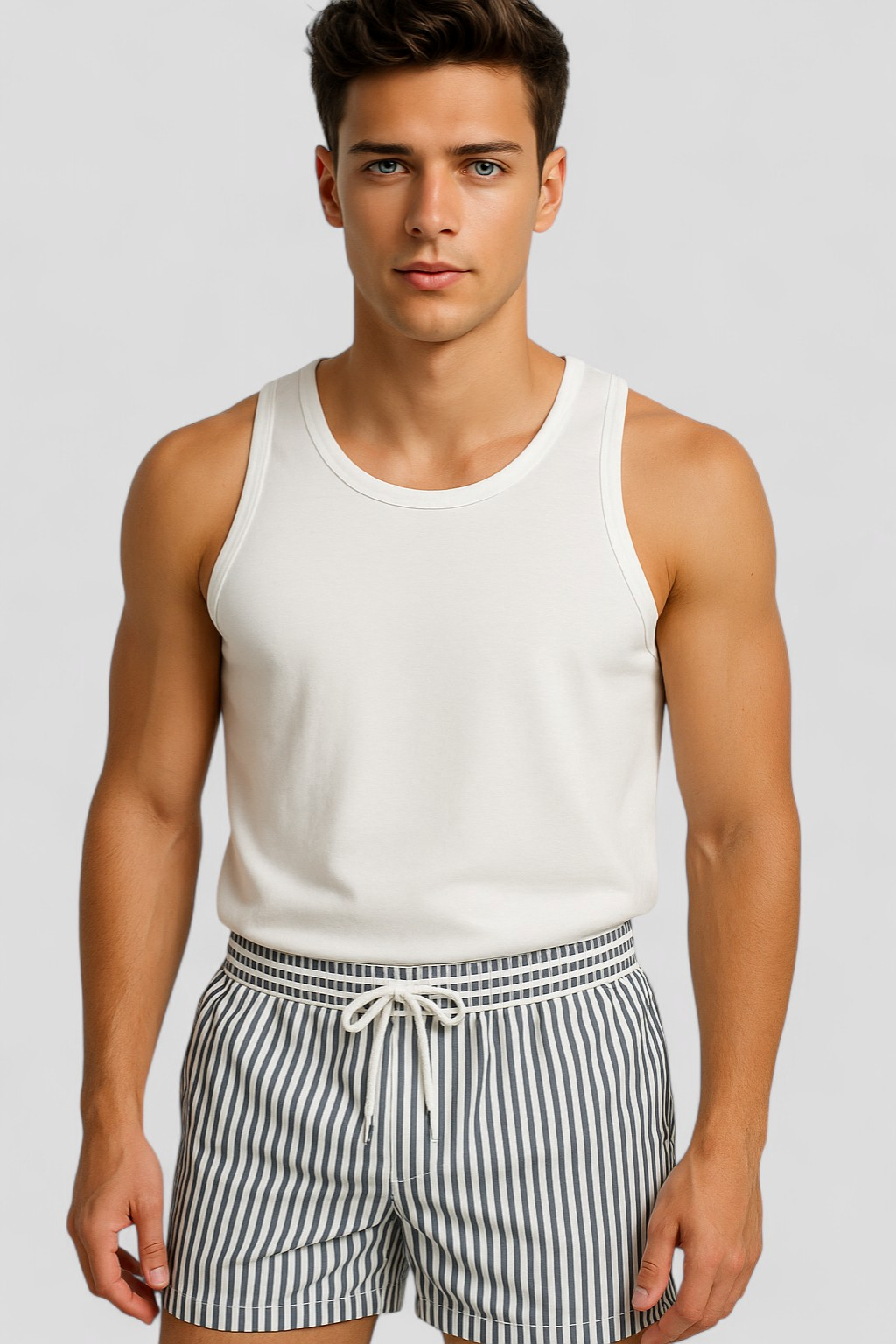 Costume Uomo Stripes Confortevole Estivo - - abbigliamento piscina confortevole costume costume uomo costumi a righe costumi da bagno uomo costumi da mare costumi da spiaggia costumi estivi estivo moda estiva shorts shorts da bagno stile marittimo stripes tessuto ad asciugatura rapida uomo - Concept Palermo