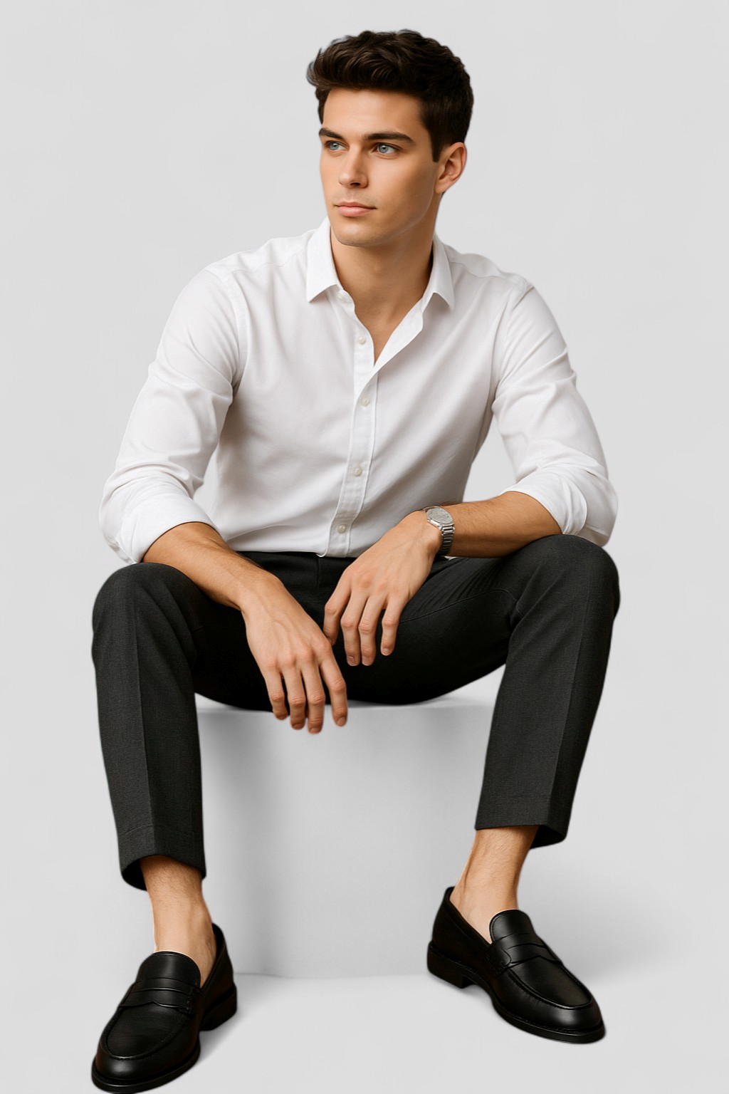 Mocassini Uomo Eleganti in Vera Pelle Nera, Comodi per Lavoro e Tempo Libero - - comfort e stile eleganza senza tempo mocassini mocassini eleganti mocassini in pelle mocassini marroni e neri mocassini uomo moda maschile pelle penny loafer scarpe da uomo scarpe di alta qualità scarpe versatili uomo vera - Concept Palermo