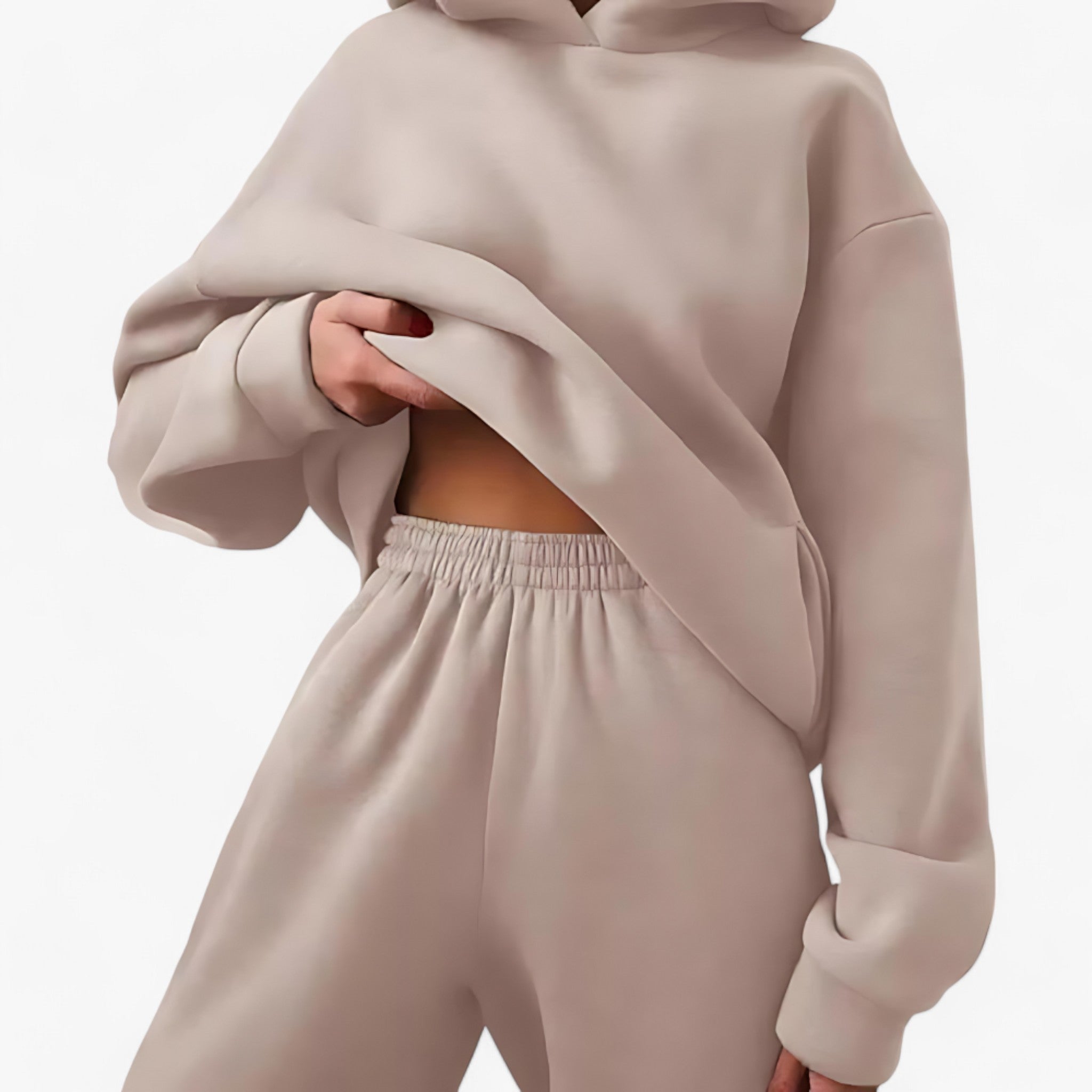 Set Giacche a Cappuccio Invernali Valeria - Calore accogliente per le giornate fredde Uomo - Champagne - 2 piece accogliente calore cappuccio fredde giacche giacche cappuccio giornate invernali outdoor set trends women - Concept Palermo