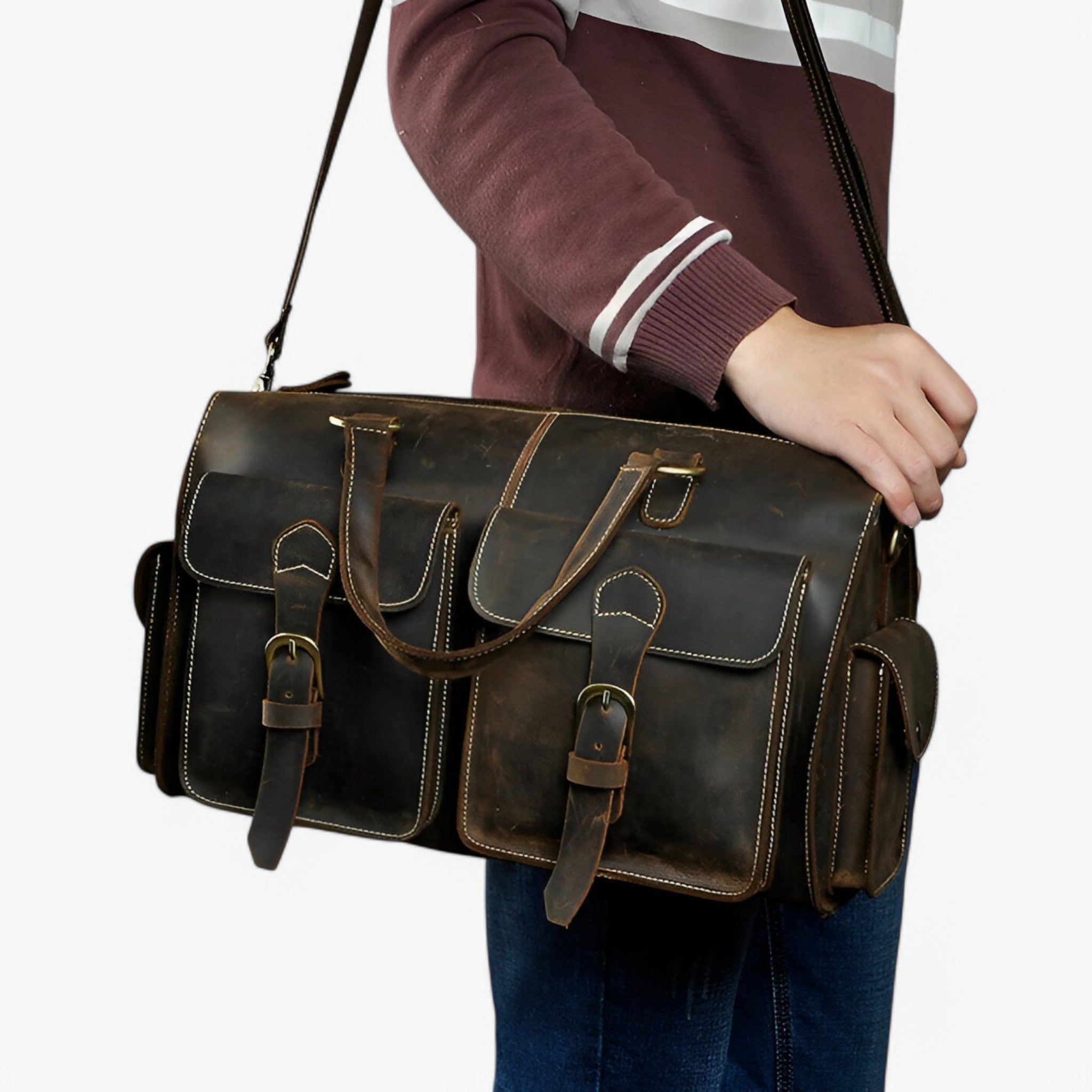 Valigetta in Autentica Pelle Vintage Donna - - accessoires autentica bags donna pelle tassen valigetta valigetta autentica vintage - Concept Palermo