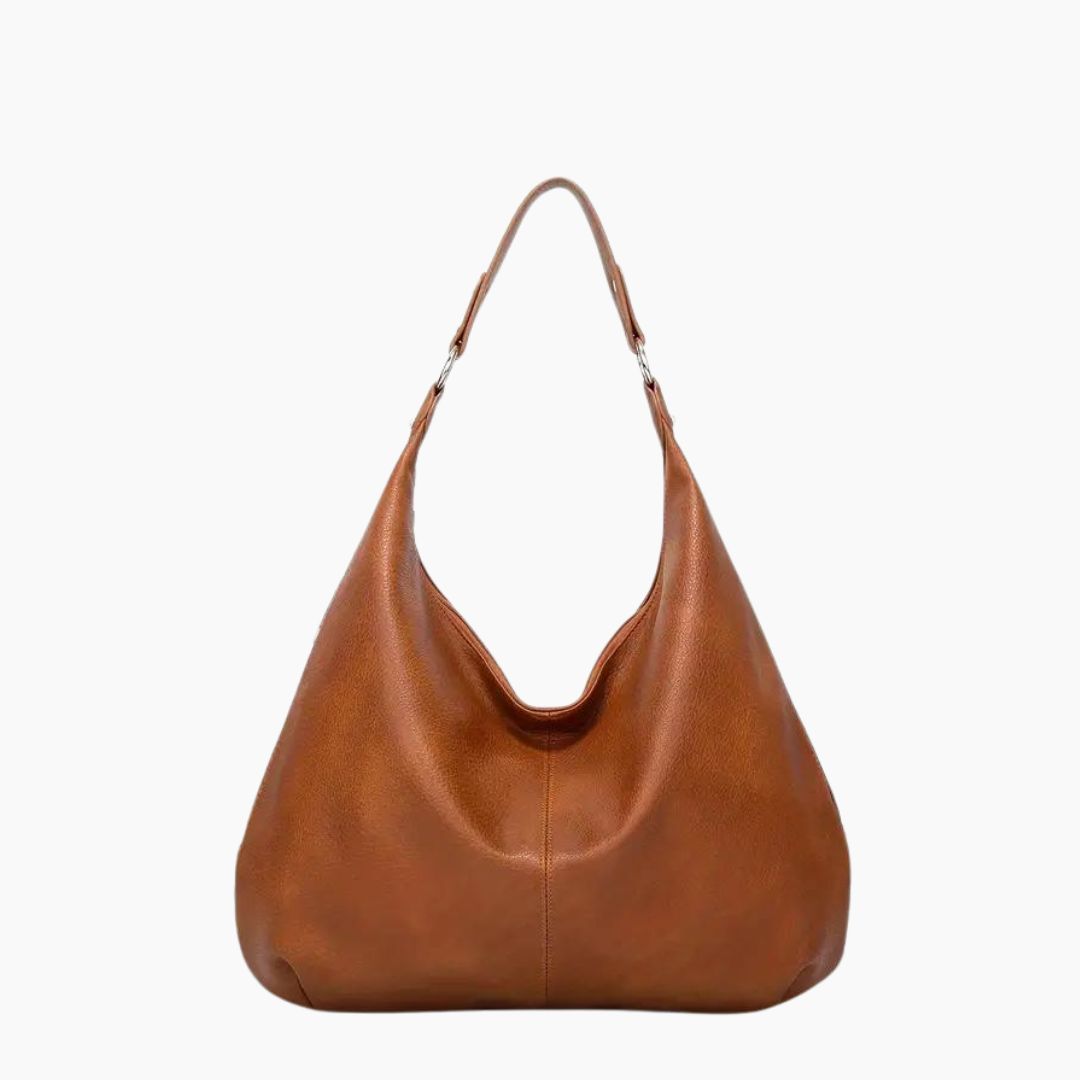 Borsa Hobo Donna Grande in Pelle Vegana Nera con Tracolla Regolabile - - Bags borsa borsa hobo donna hobo Leather Bag pelle vegana women bags - Concept Palermo