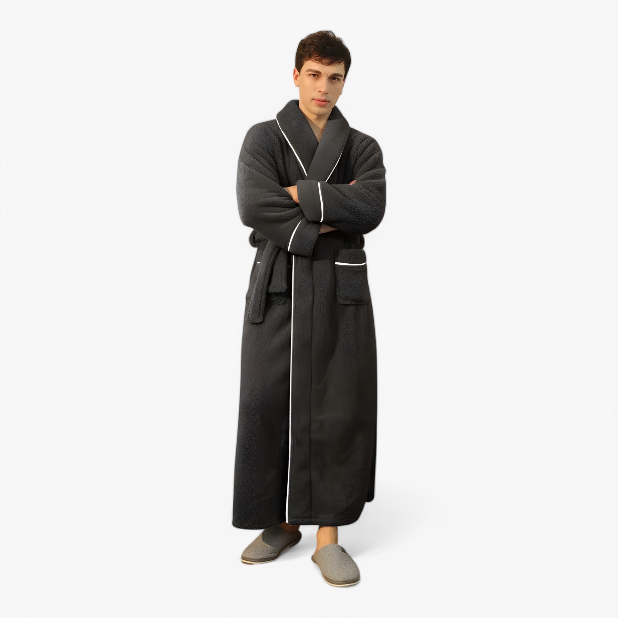 Accappatoio Uomo/Donna in Spugna di Cotone Morbido con Cappuccio, Taglie S-XL - - accappatoio Home Decor robes - Concept Palermo