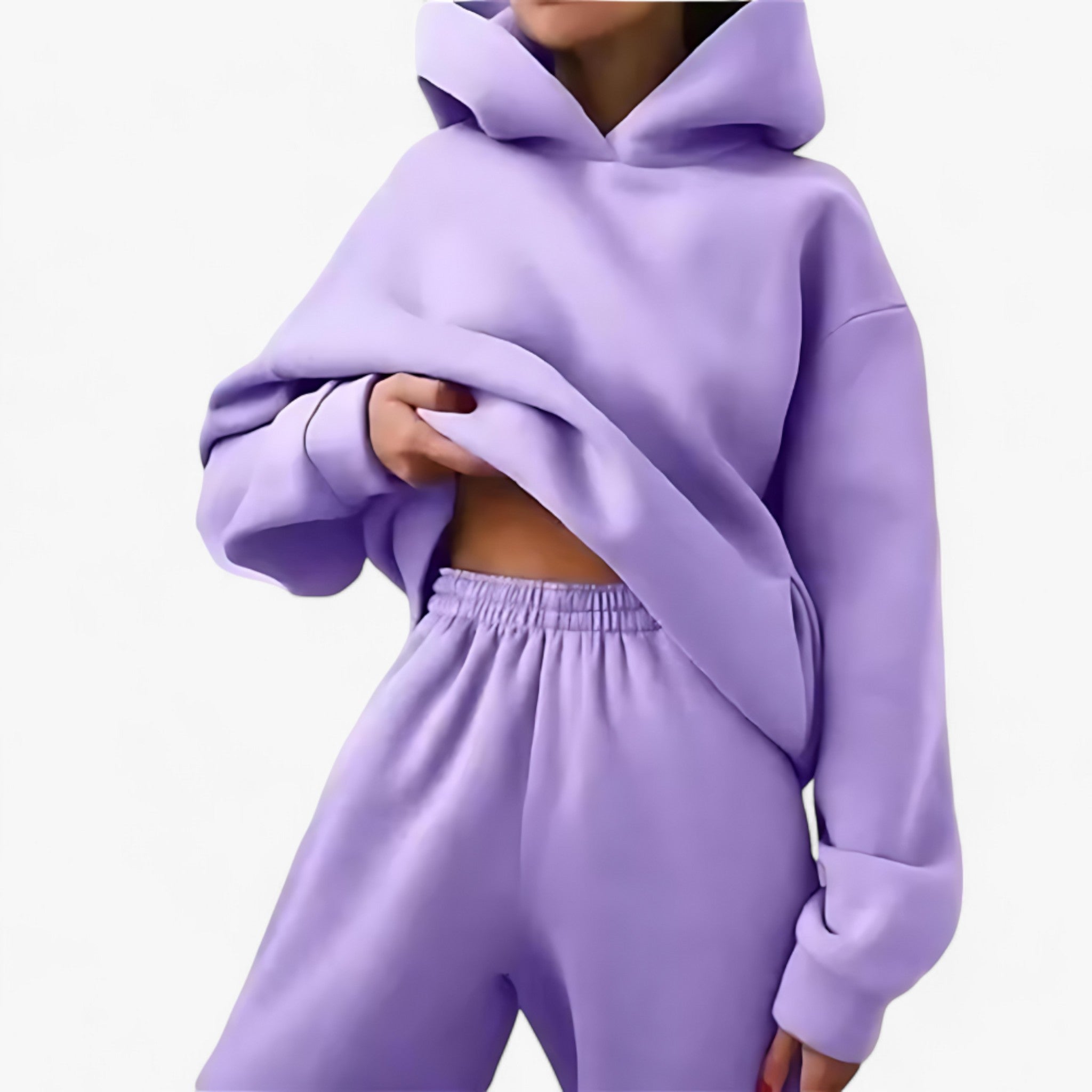 Set Giacche a Cappuccio Invernali Valeria - Calore accogliente per le giornate fredde Uomo - Viola - 2 piece accogliente calore cappuccio fredde giacche giacche cappuccio giornate invernali outdoor set trends women - Concept Palermo
