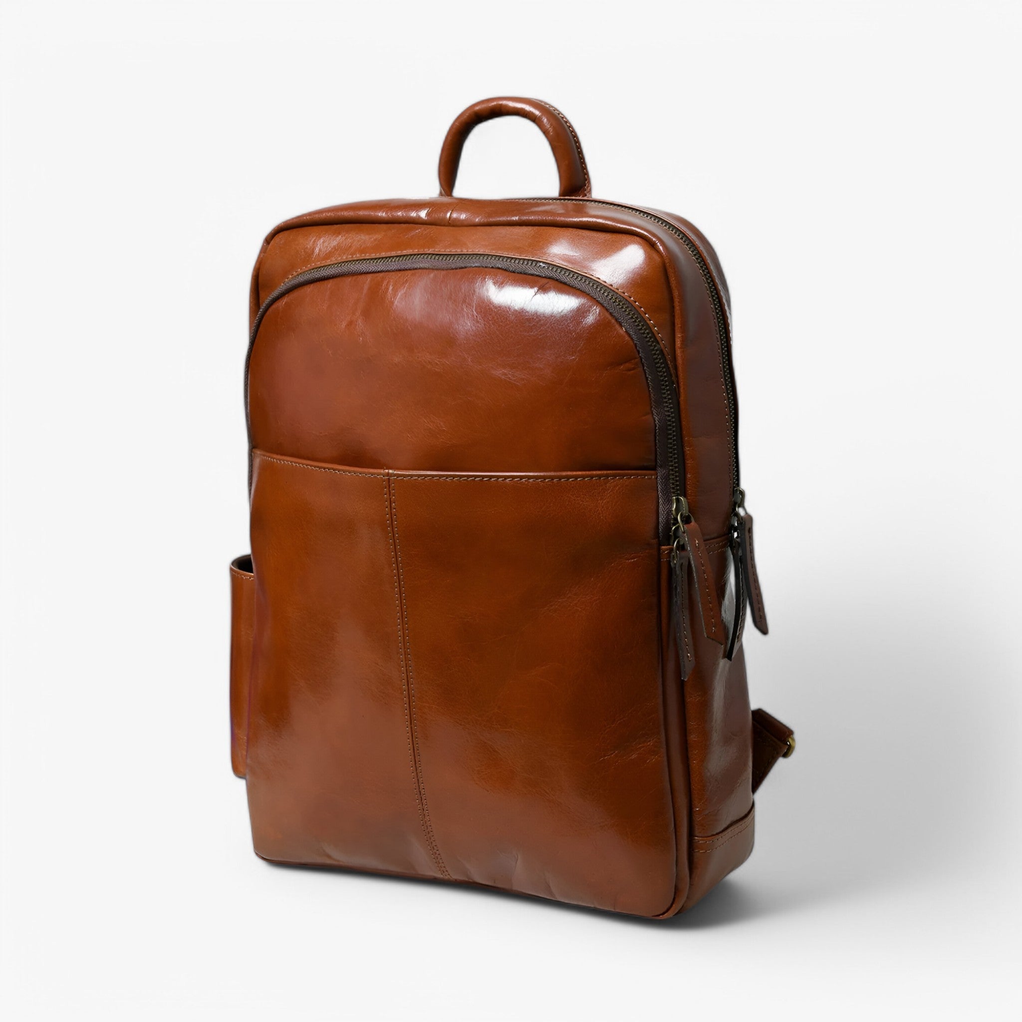 Valentino Zaino di lusso in pelle italiana - Marrone Uomo - - accessoires bags italiana pelle tassen uomo valentino valentino zaino zaino - Concept Palermo