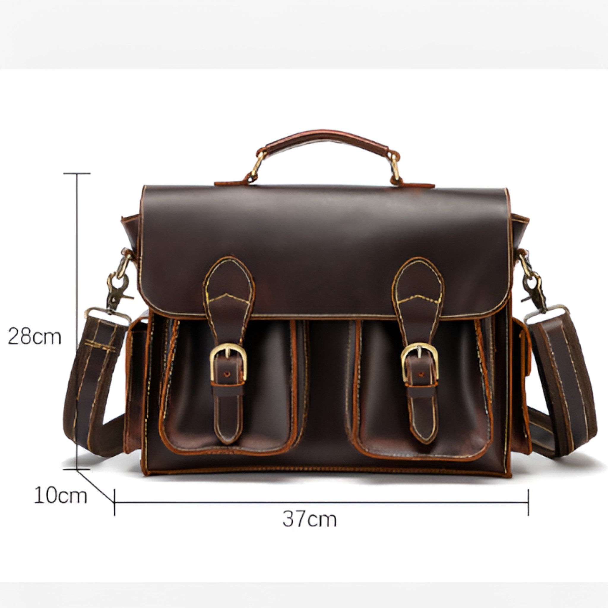 Valigetta Pelle Marrone Retrò - - accessoires bags pelle retr tassen valigetta valigetta pelle - Concept Palermo