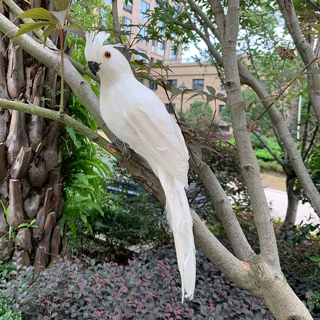 Statua Pappagallo TropicPerch - Decorazione Giardino Realistica Colorata in Resina - Bianco - Decor decorazione Garden Decor giardino home home & garden papagaio tropicperch - Concept Palermo