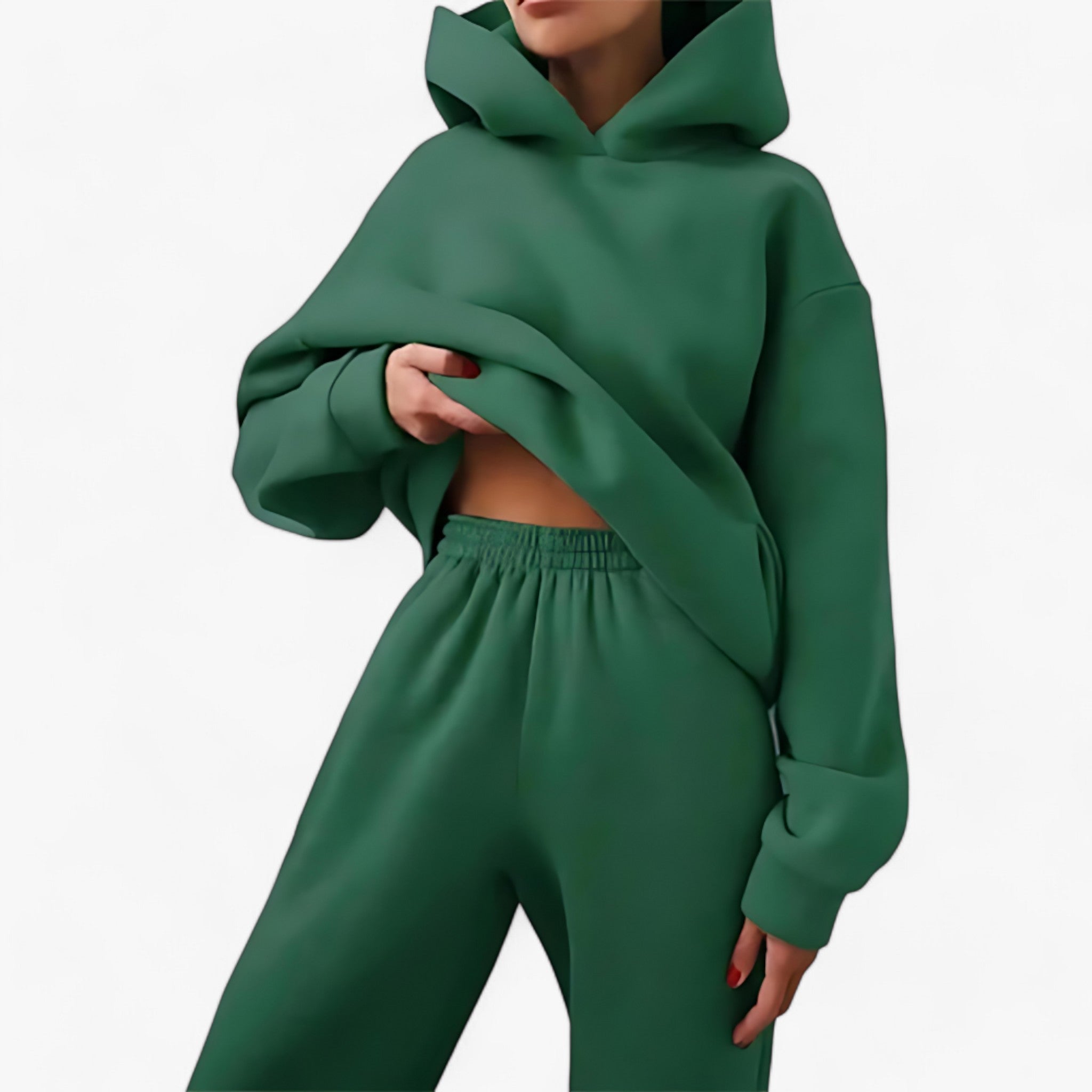 Set Giacche a Cappuccio Invernali Valeria - Calore accogliente per le giornate fredde Uomo - Verde - 2 piece accogliente calore cappuccio fredde giacche giacche cappuccio giornate invernali outdoor set trends women - Concept Palermo