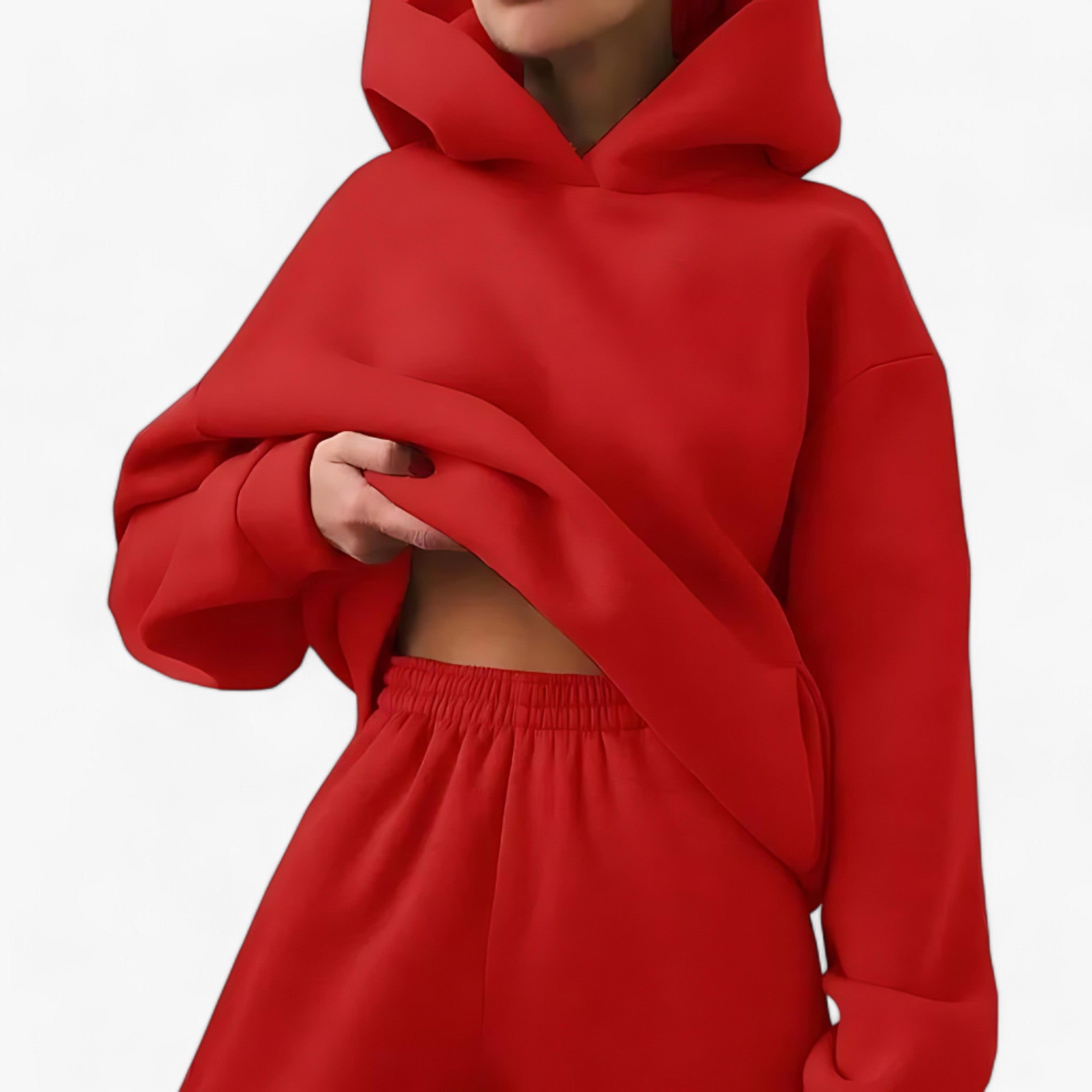 Set Giacche a Cappuccio Invernali Valeria - Calore accogliente per le giornate fredde Uomo - Rosso - 2 piece accogliente calore cappuccio fredde giacche giacche cappuccio giornate invernali outdoor set trends women - Concept Palermo