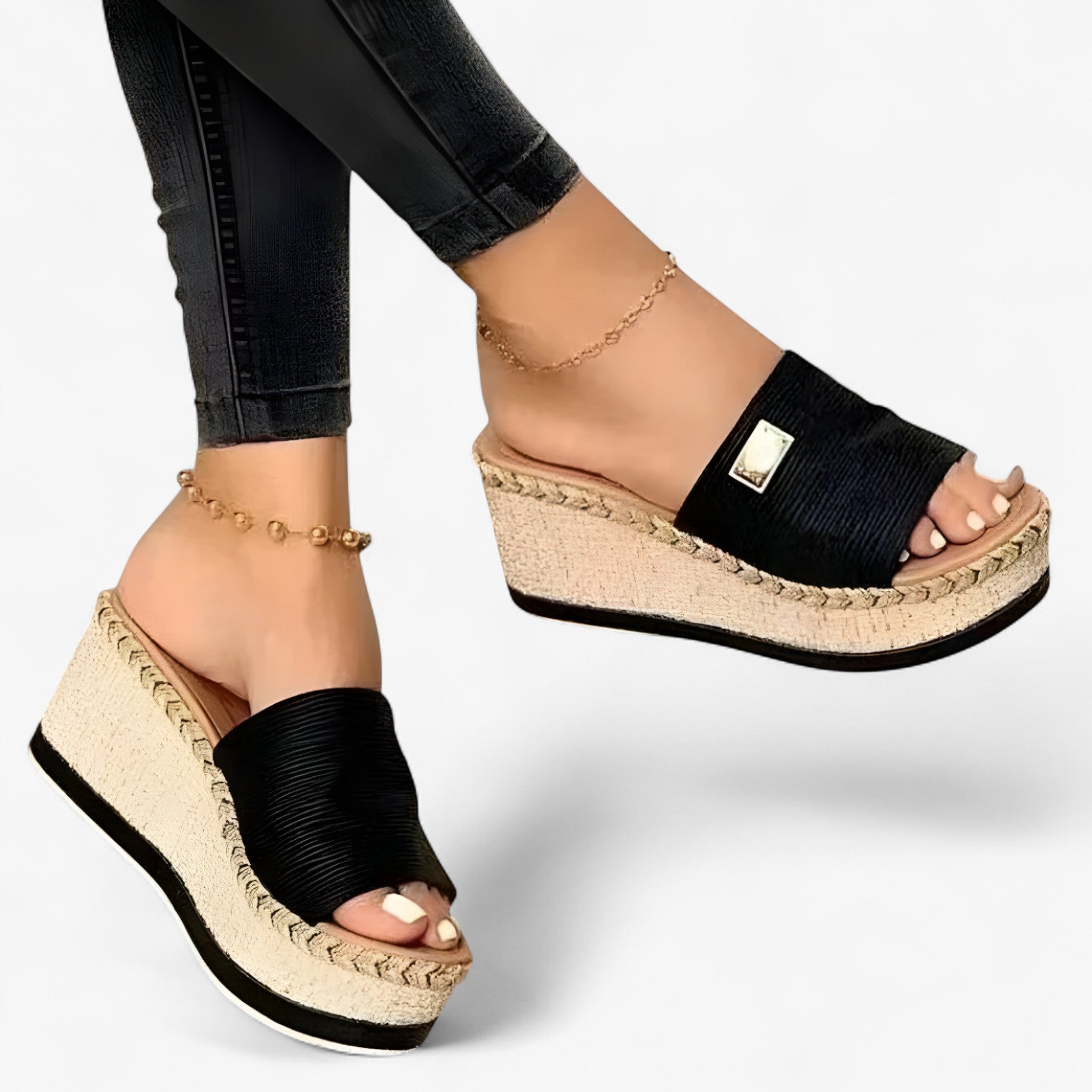 Alsidige espadrille-sandaler