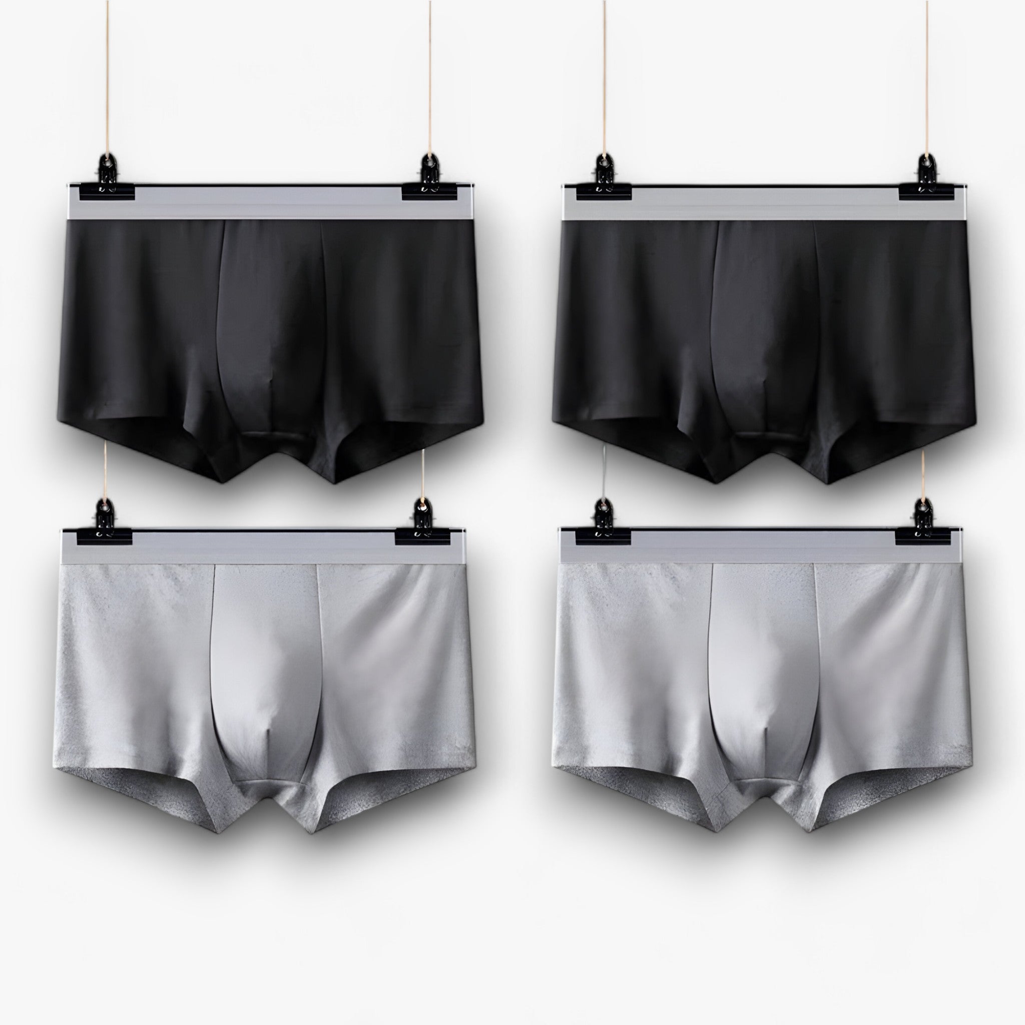 Boxer Corti Respirabili - Sexy e Confortevoli Uomo - 2 Nero - 2 Grigio - boxer boxer briefs boxer corti boxers briefs confortevoli corti evan | boxer corti respirabili - sexy e confortevoli - € men's underwear respirabili sexy uomo - Concept Palermo