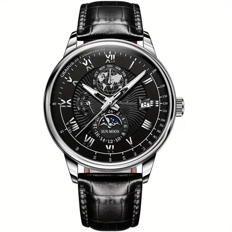 PhaseClock - orologi meccanici da uomo con un tocco di lusso - Oro Bianco Nero - accessoires horloges meccanici orologi phaseclock tocco uomo watches - Concept Palermo