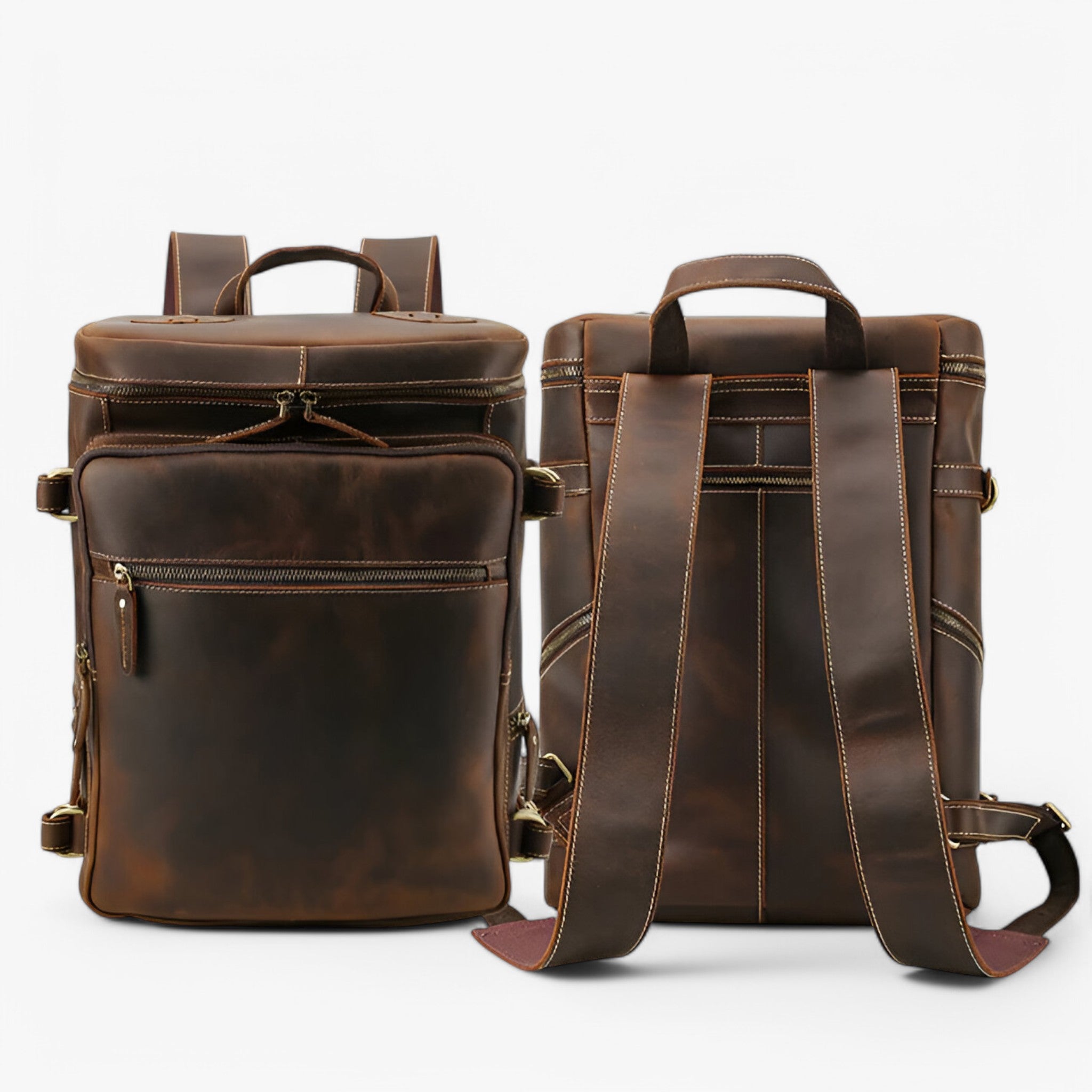 Zaino di Lusso in Pelle Integrale - - accessoires bags integrale pelle tassen zaino zaino pelle - Concept Palermo