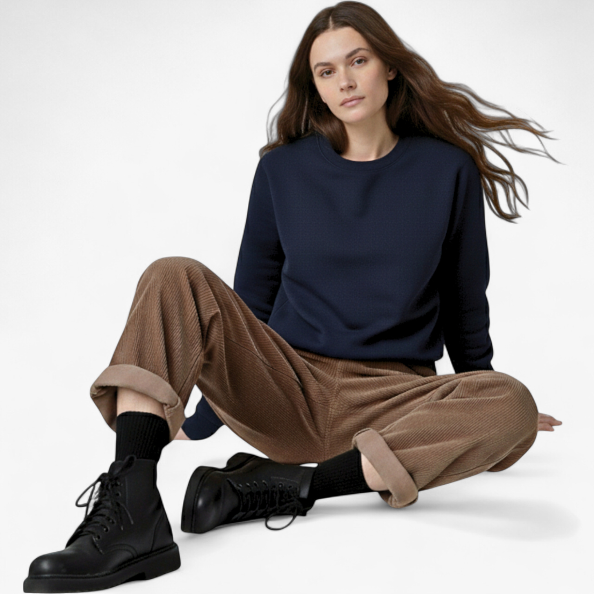 Pantaloni Donna Vintage Vita Alta - - abbigliamento casual alta donna pantaloni pantaloni alta vita pantaloni cinque tasche pantaloni donna pantaloni eleganti pantaloni in corda pants stile versatile vintage vita - Concept Palermo
