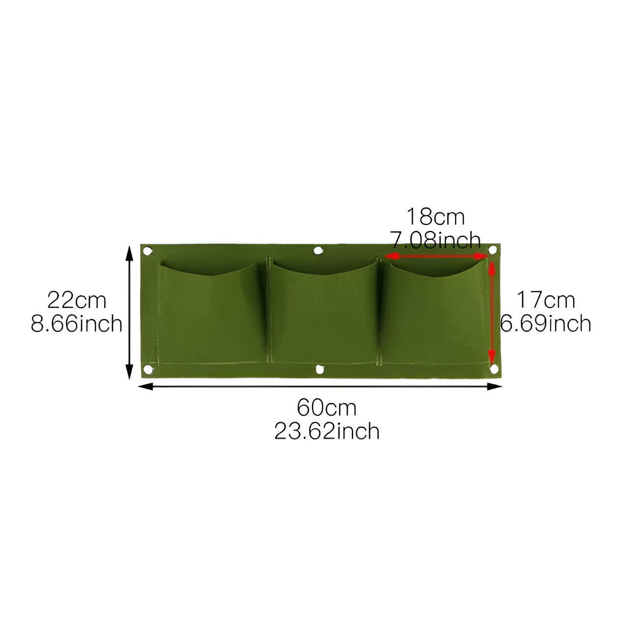 Borsa da appendere per il giardino - per appendere le piante e per l'esterno. Uomo - 3 griglia verde - appendere borsa borsa appendere esterno garden Garden accessories Garden supplies giardino home & garden piante uomo - Concept Palermo