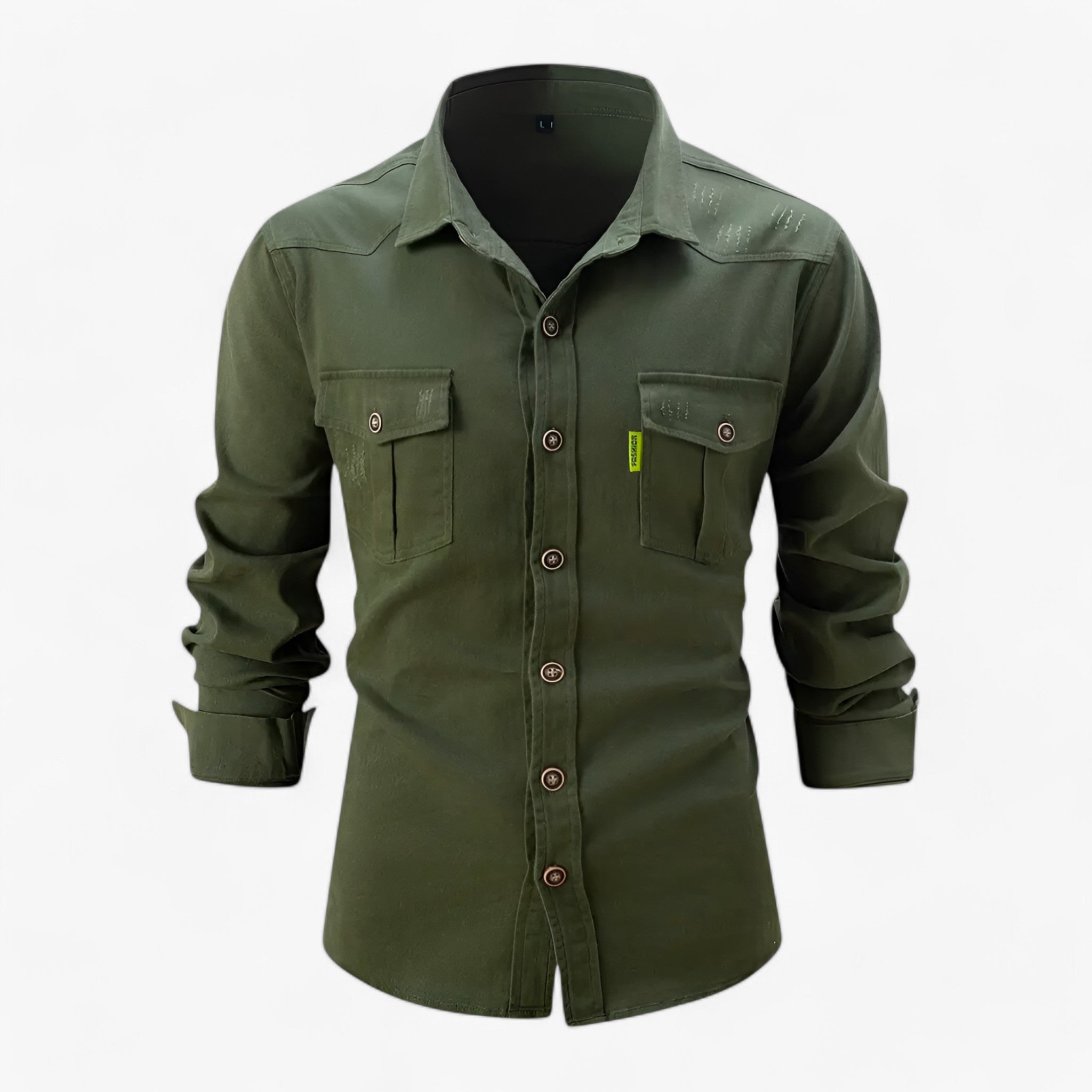 Camicia da uomo chic - Eleva il tuo stile con questo pezzo imperdibile - Verde - camicia camicia uomo chic eleva heren kleding imperdibile men's top clothes pezzo questo - Concept Palermo