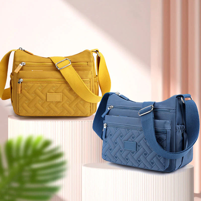 Borsa a Tracolla Donna Nera Elegante in Vera Pelle Italiana, Made in Italy - - bag bags borsa borsa tracolla classica Dames Mode new_for_google shoulder bag tracolla - Concept Palermo