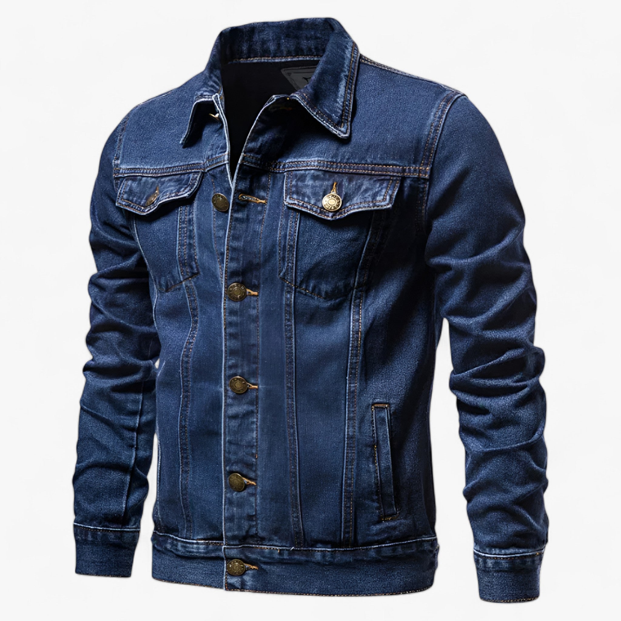 Giacca di jeans - Eleganza retrò per uomini Uomo - Blu scuro - eleganza F044 giacca giacca jeans jeans men's coats & jackets retr uomini uomo - Concept Palermo