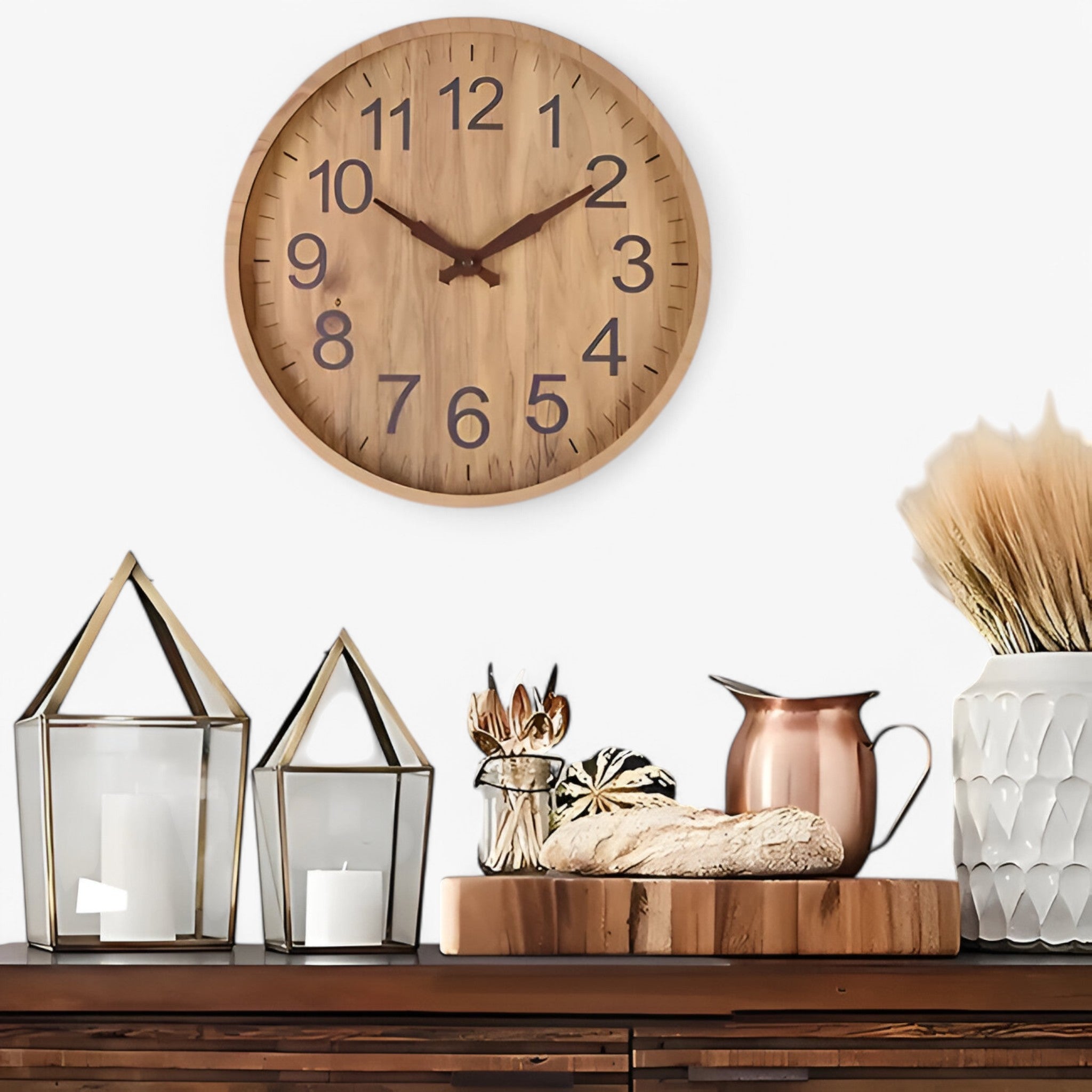 Orologio da parete grande per soggiorno Rosso Oro Uomo - - orologio orologio parete P019 parete soggiorno uomo wall clocks - Concept Palermo