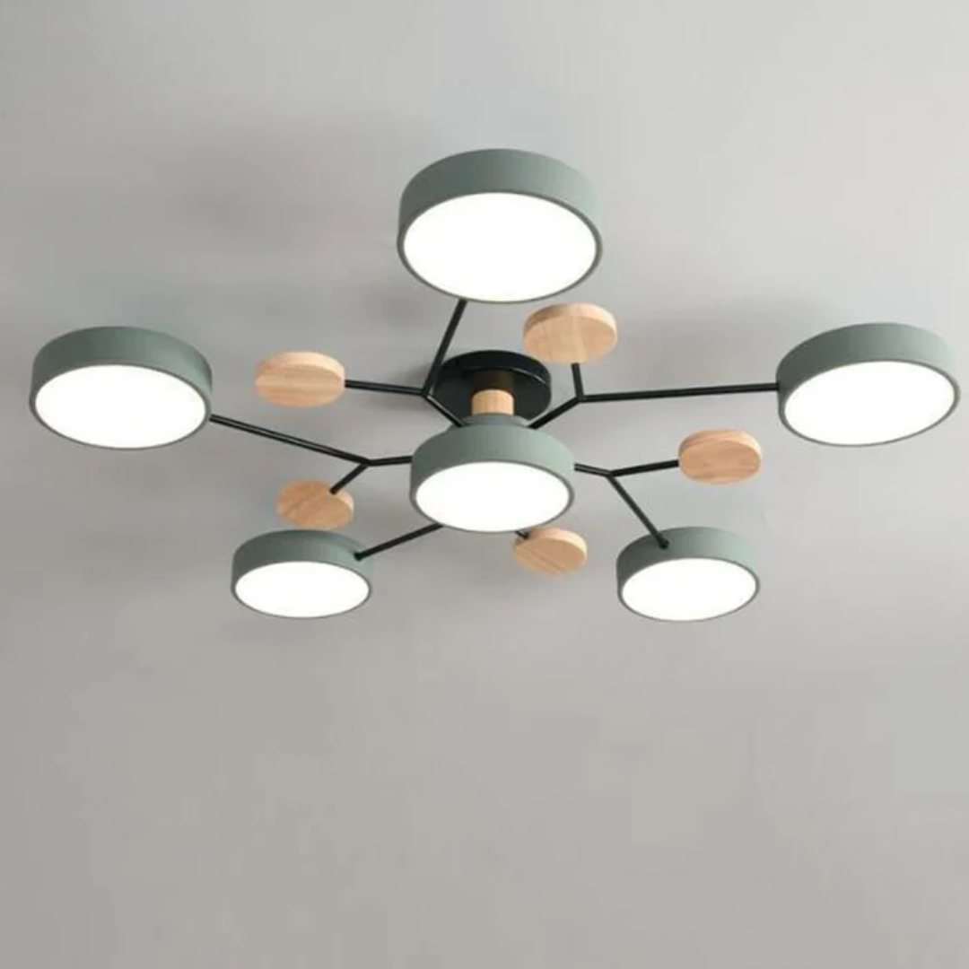 Plafoniera LED rotonda, per un'illuminazione in Legno – Qualità Premium