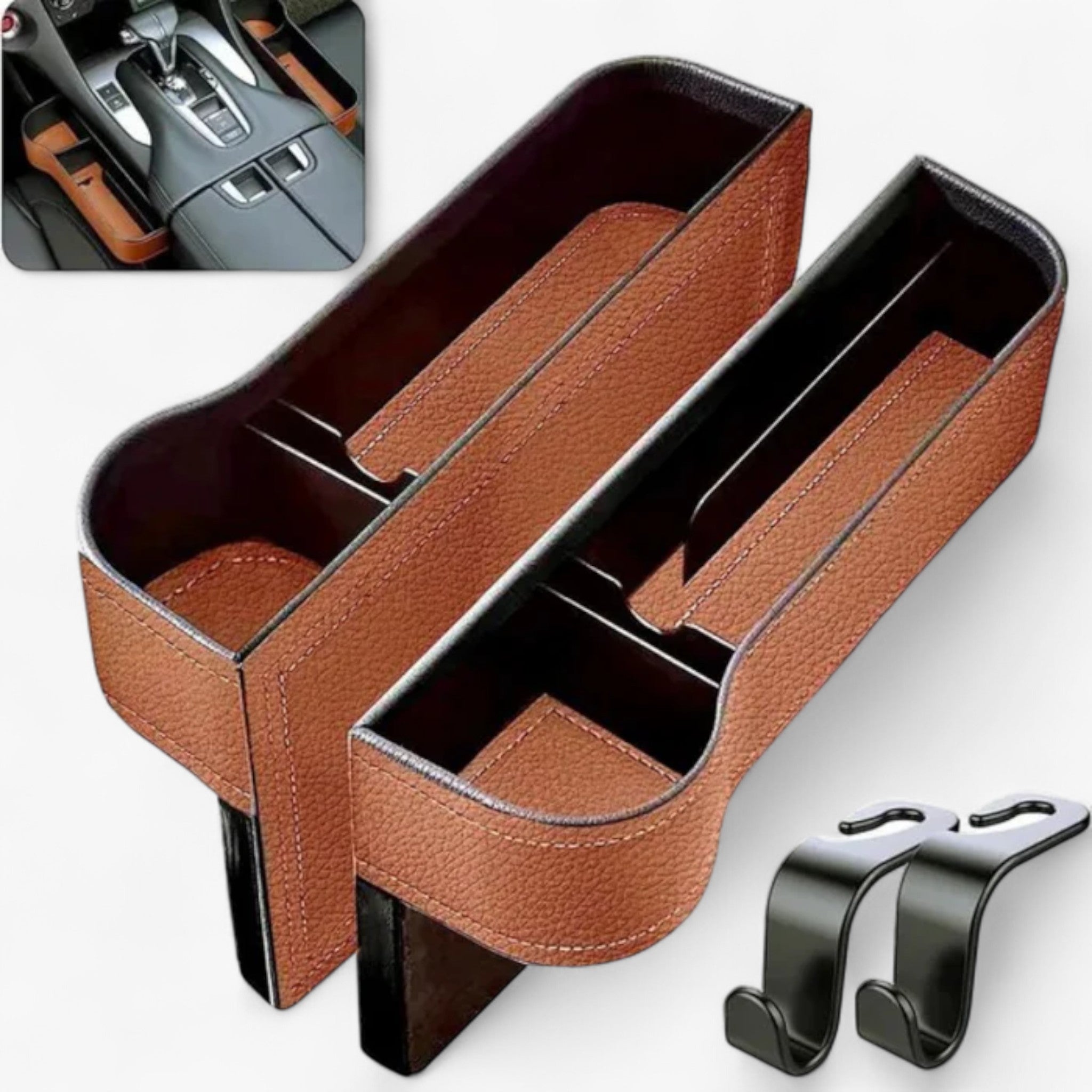 AutoOrganizer™ Non dimenticare mai più le cose nella tua auto - Marrone - auto auto organizer autoorganizer autoorganizer dimenticare autoorganizer™ | non dimenticare mai più le cose nella tua auto!- € car organizer cose dimenticare nella vehicle organizers - Concept Palermo