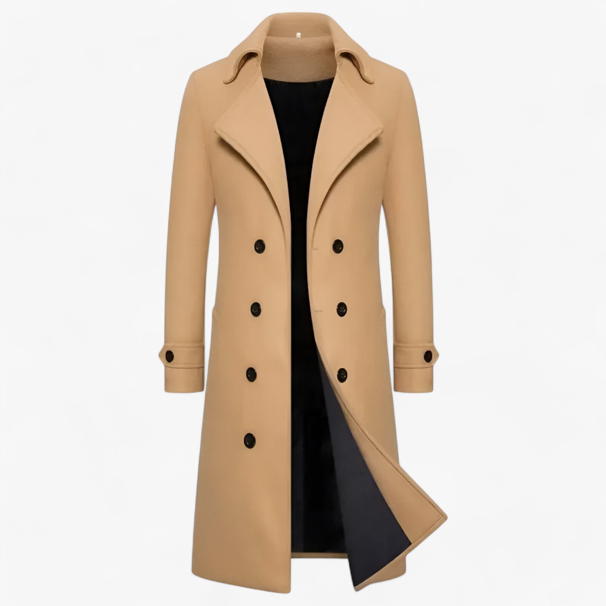Impermeabile da Uomo - Eleganza Termoregolatrice - Kaki - eleganza impermeabile impermeabile uomo jacket jacket for men Jackets & Coats men's coats & jackets Outerwear & Jackets termoregolatrice uomo winter jacket Winter jacket men - Concept Palermo