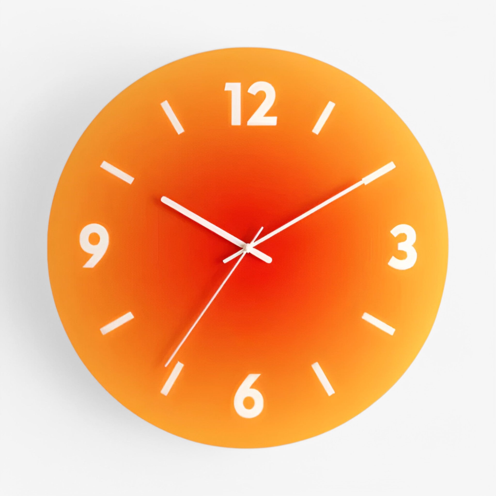 Orologio da parete in vetro di design Uomo - Arancia - design orologio orologio parete P101 parete uomo vetro wall clock wall clocks - Concept Palermo