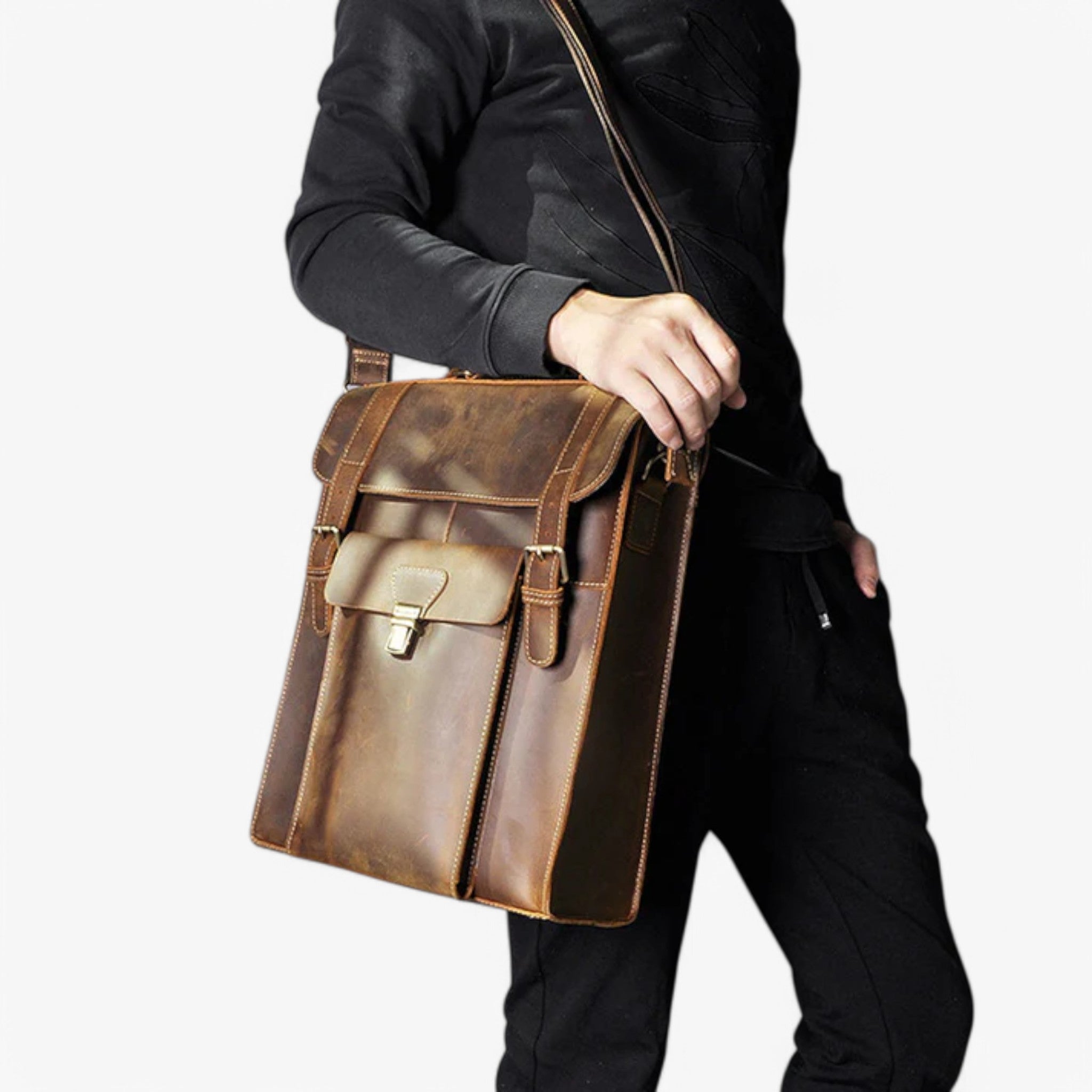 Zaino e valigetta in pelle di lusso Uomo - - accessoires bags pelle tassen uomo valigetta zaino zaino valigetta - Concept Palermo