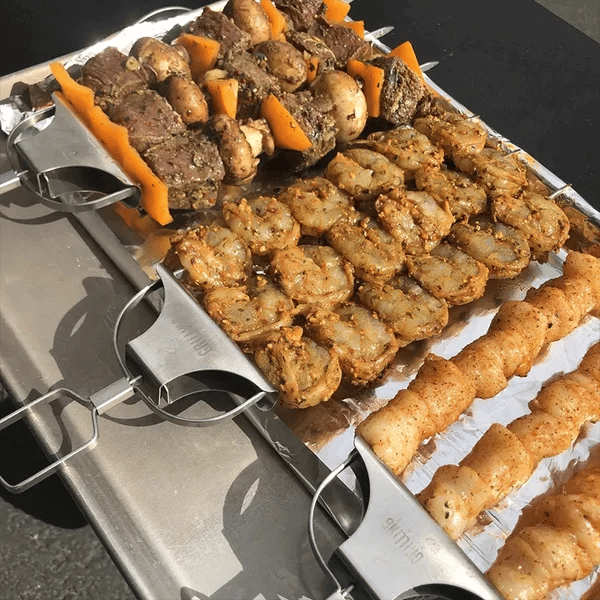 Spiedini da grill a 3 vie Acciaio inossidabile - - 3-way skewers acciaio grill grill skewers grilling stick home & garden inossidabile Skewers skewers stick spiedini spiedini grill - Concept Palermo