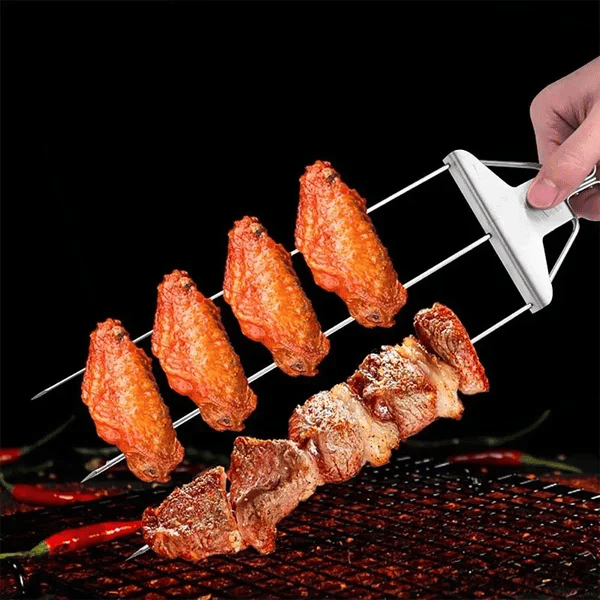 Spiedini da grill a 3 vie Acciaio inossidabile - - 3-way skewers acciaio grill grill skewers grilling stick home & garden inossidabile Skewers skewers stick spiedini spiedini grill - Concept Palermo