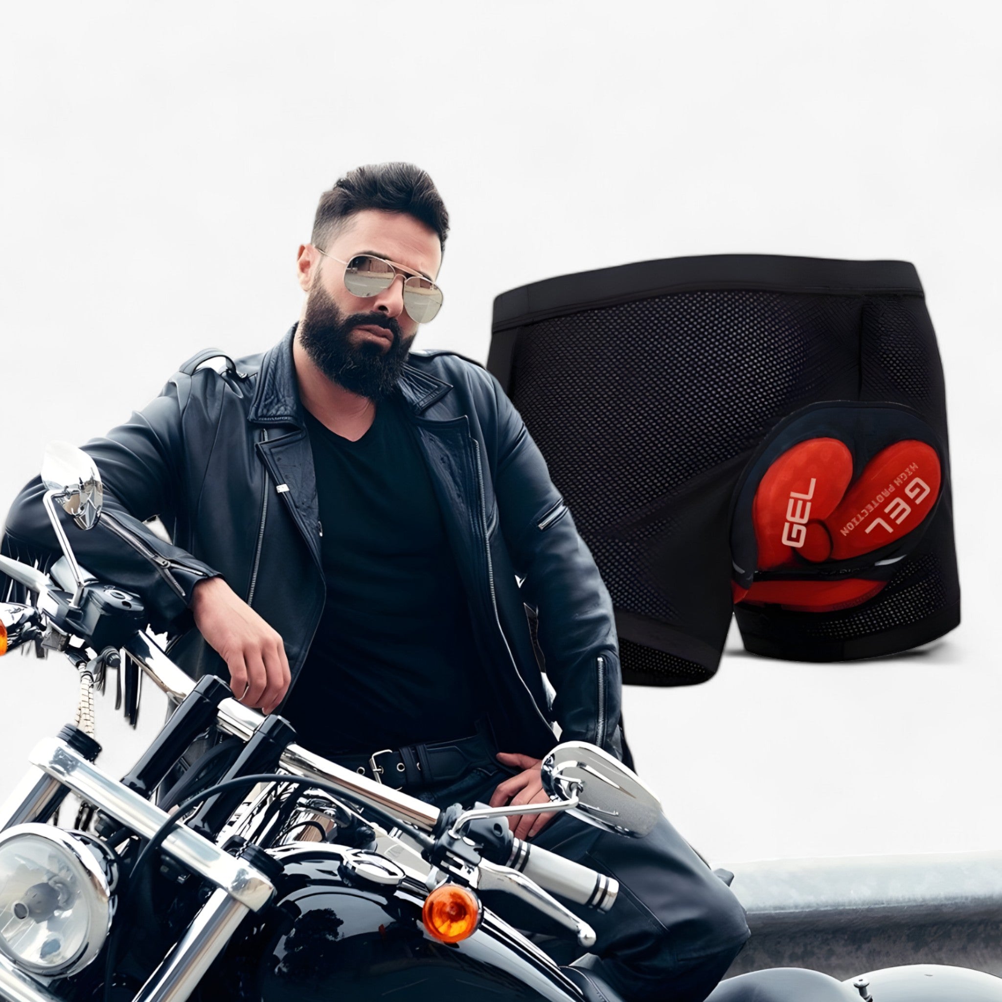 Giacca Moto Uomo SeatCloud Corta in Tessuto Tecnico Traspirante, Ideale Primavera/Estate - - kort men moto seatcloud shorts uomo - Concept Palermo