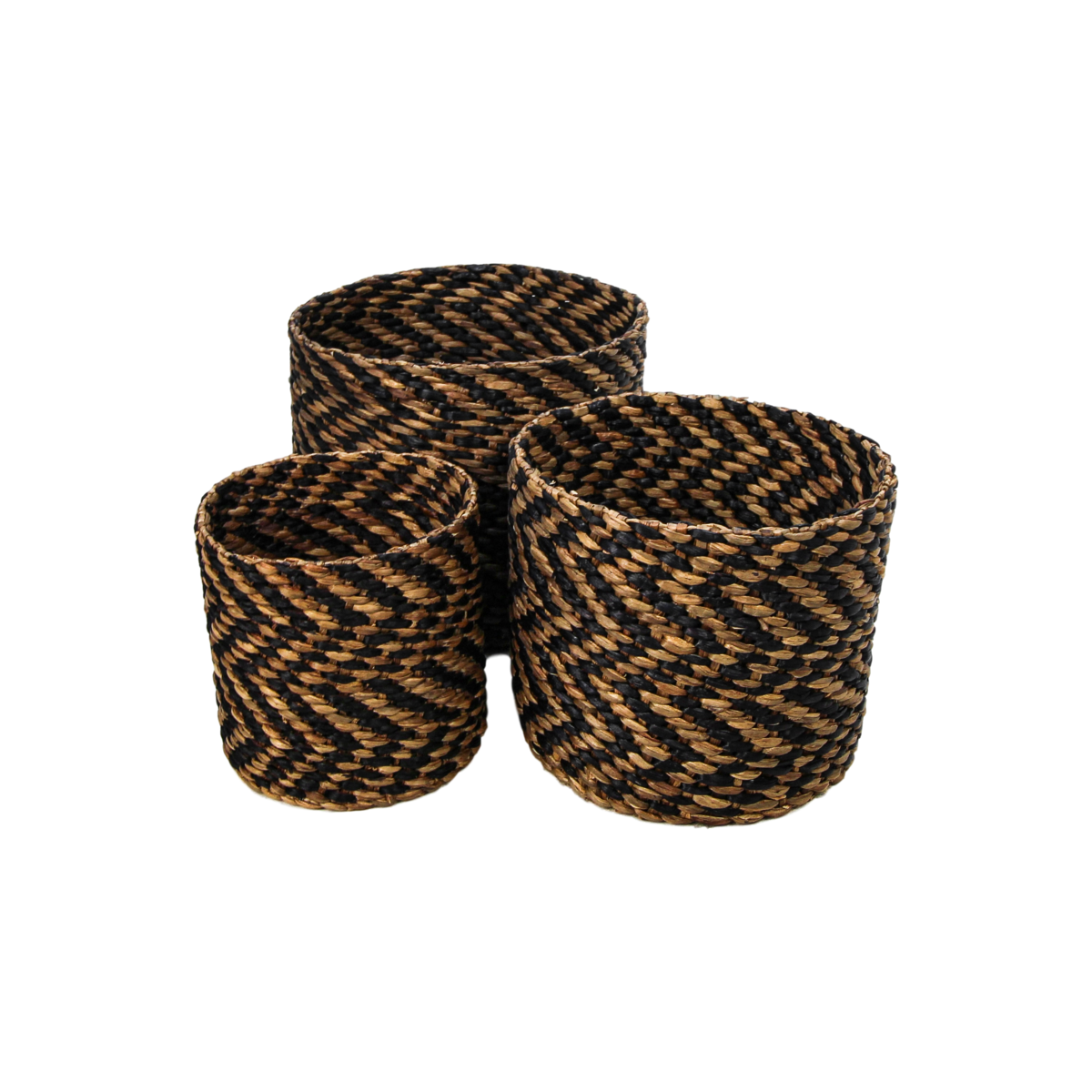 Set di contenitori intrecciati a 3 pezzi per un deposito alla moda Uomo - - alla Bathroom contenitori contenitori intrecciati Decor deposito home & garden intrecciati moda pezzi - Concept Palermo