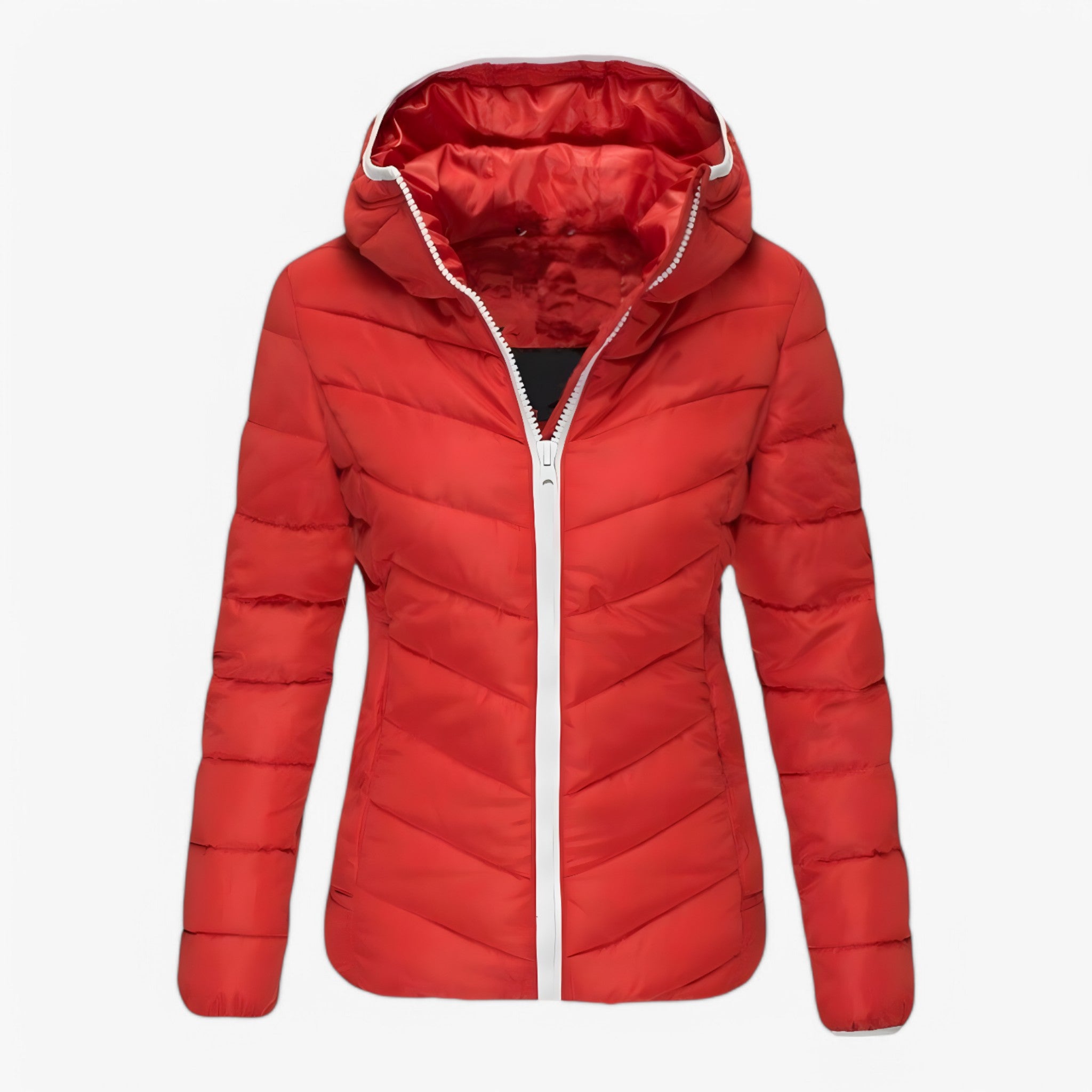 Giubbotto Imbottito Moderno - ROSSO - giubbotto giubbotto imbottito imbottito women's coats & jackets - Concept Palermo