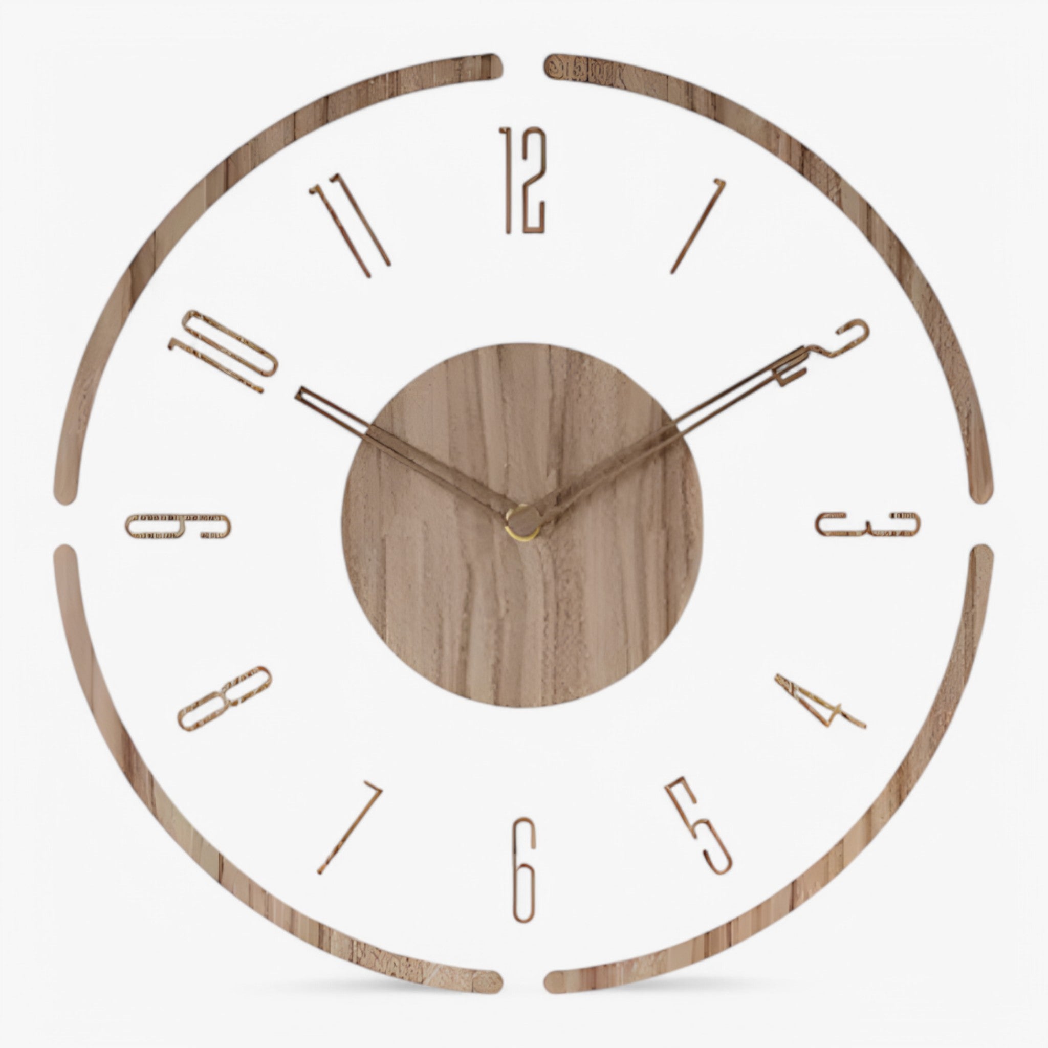 Orologio da Parete Grande Moderno Uomo, Design Silenzioso, 60cm, Nero/Argento - A - orologio orologio parete P020 parete uomo wall clocks - Concept Palermo