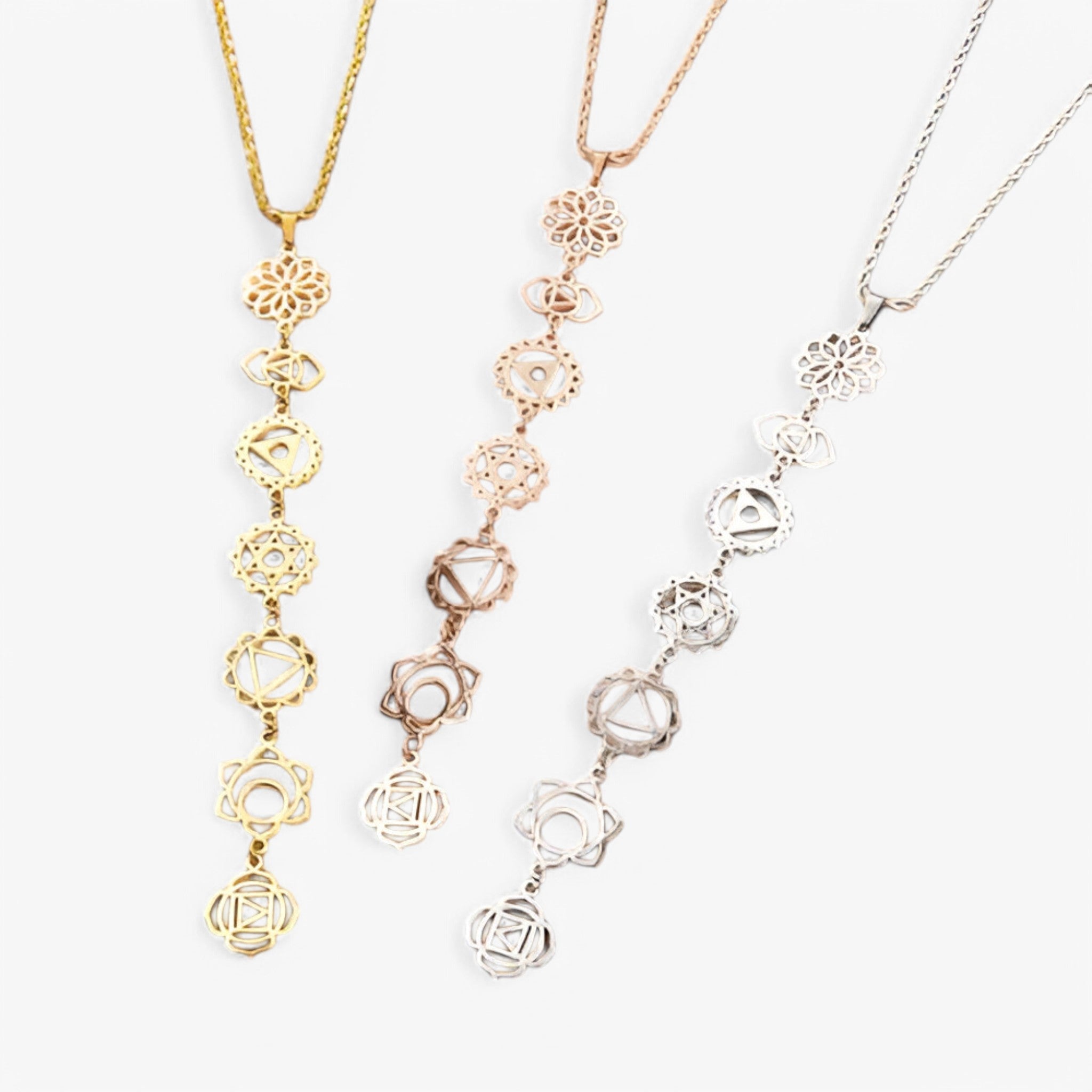 Collana delle Dee dei 7 Chakra Lana Donna - - 7 Chakra all Bali Chakra collana collana chakra donna Handgemacht jewelry Kraft lana Mutter Erde necklace out-of-stock Urkraft - Concept Palermo