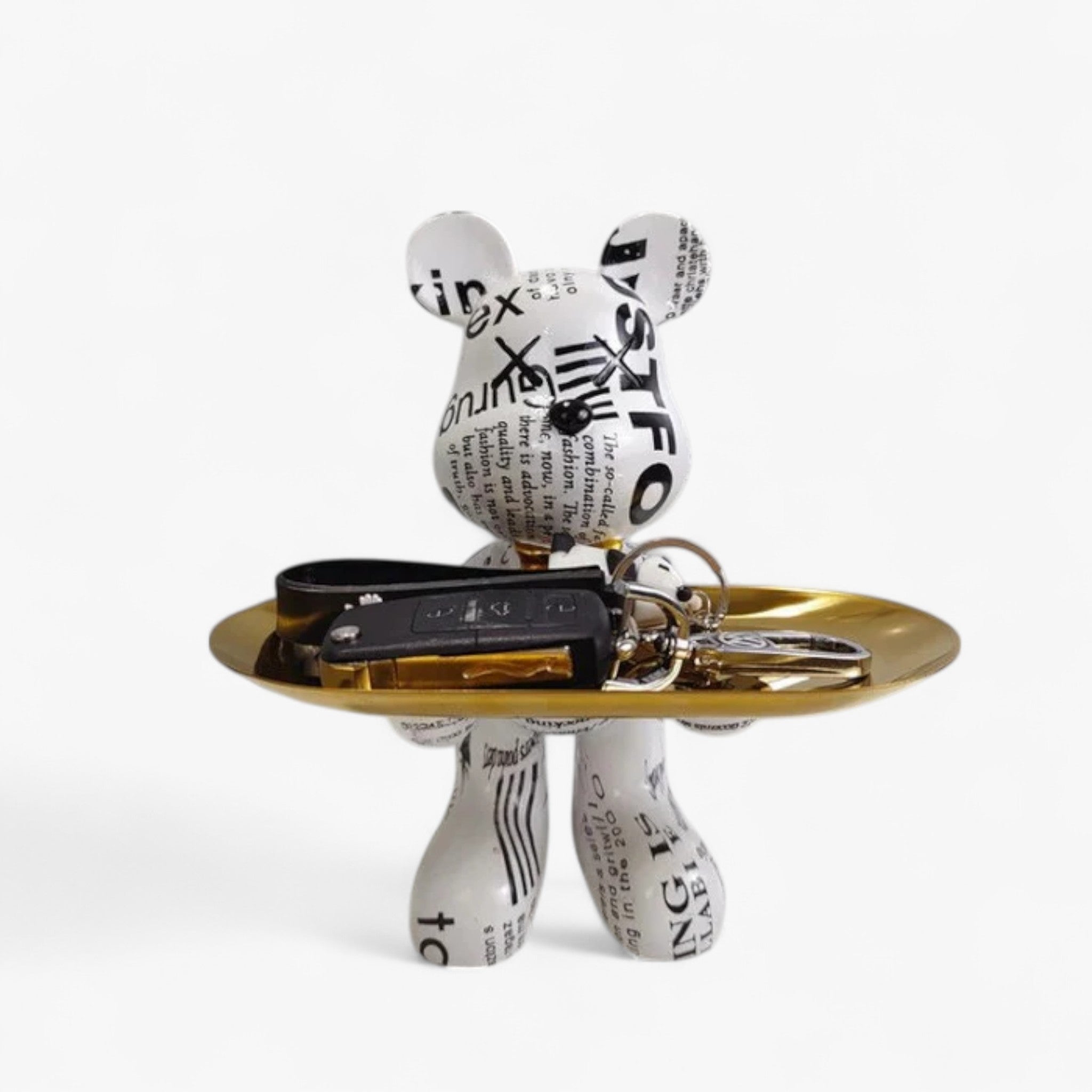 Statua di orso CraftBear con vassoio, decorazione da tavolo in resina per casa o ufficio - Cielo - craftbear home home & garden orso Skulptur Statue statua tray vassoio - Concept Palermo
