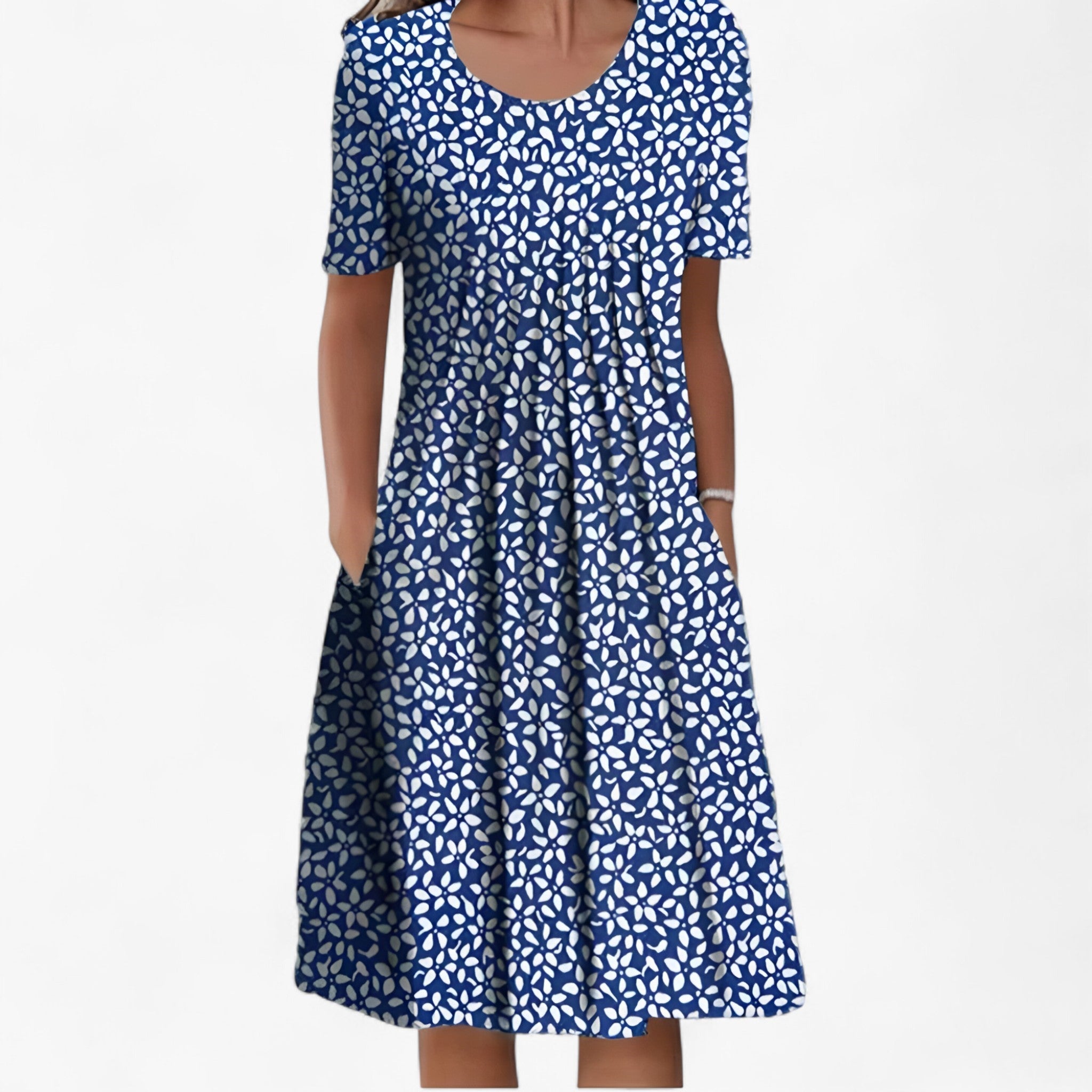 Abito Estivo Donna in Cotone Leggero Traspirante S-XL - Vari Colori - Azzurro - abito abito cotone cotone donna Dresses female dress WOMEN - Concept Palermo