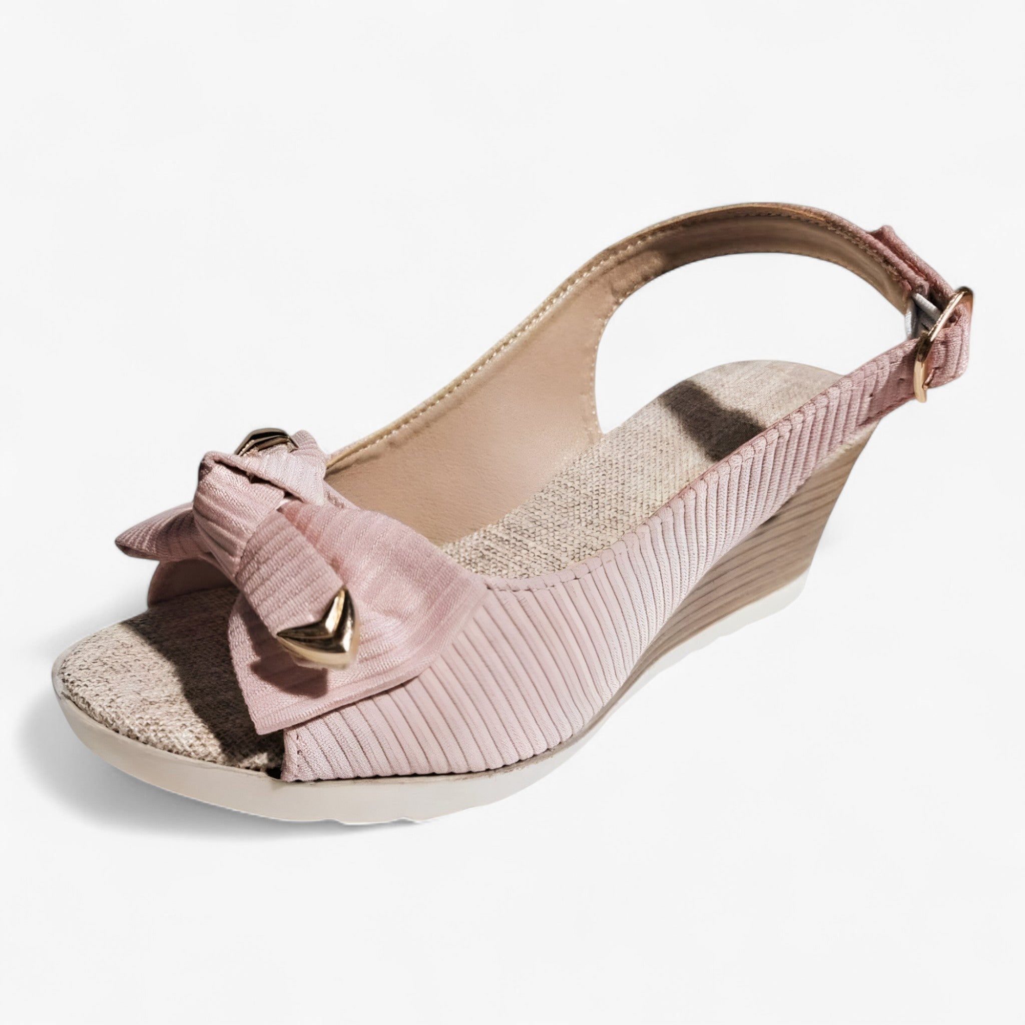 Dame-sandaler med kilehæl – komfortable sommer-sandaler i sort læder