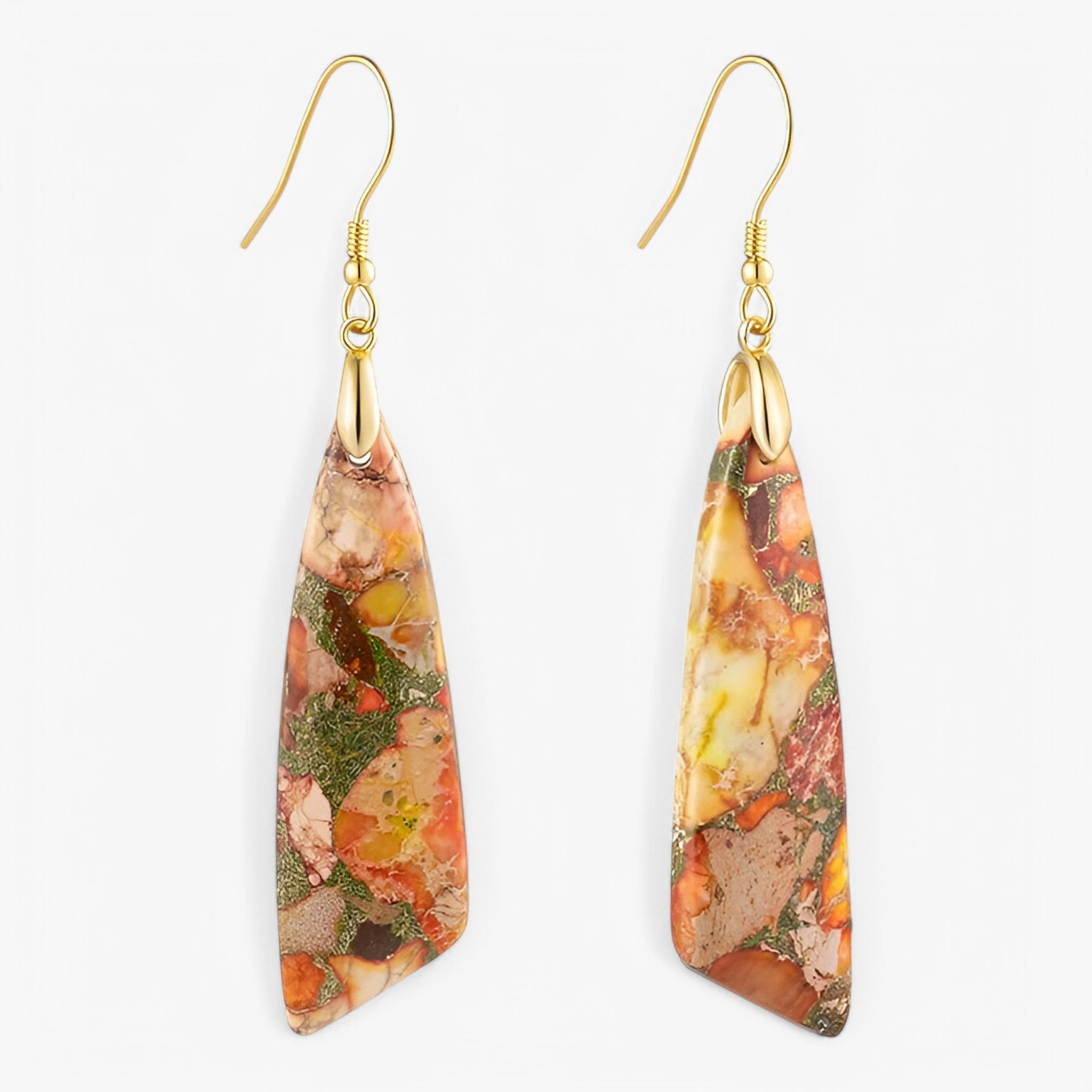 Orecchino geometrico con pietre preziose boeme Donna - - boeme donna EARRINGS Earrings for Women Girls geometrico jewelry New Fashion Earrings orecchino orecchino geometrico pietre preziose - Concept Palermo