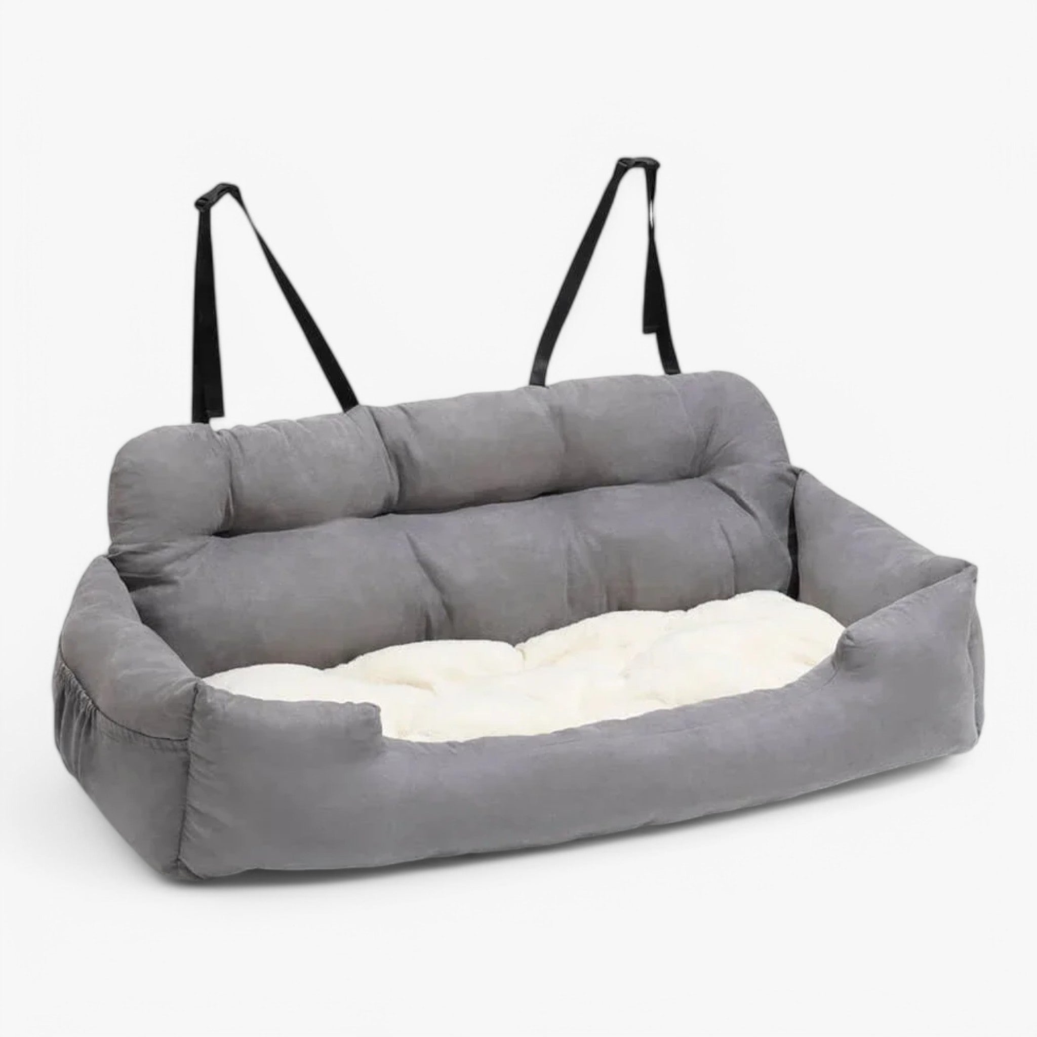 Letto per Cani Luxe CozyRide da Auto, Morbido e Confortevole, per Viaggi Sicuri - Grigio Chiaro - auto cani cozyride home & garden letto letto cani luxe Pet - Concept Palermo