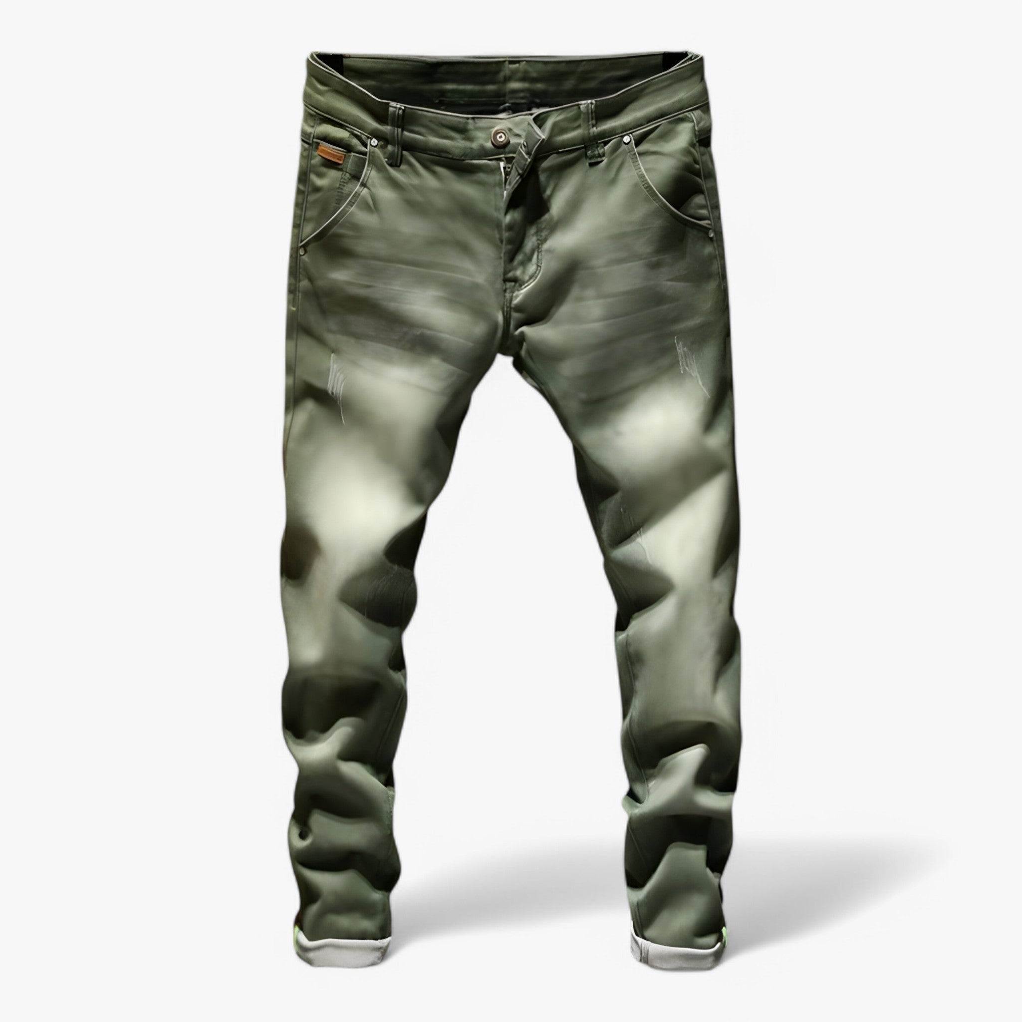 Pantaloni Denim Blu Vestibilità Perfetta - Verde scuro - denim pantaloni pantaloni denim pants perfetta vestibilità - Concept Palermo