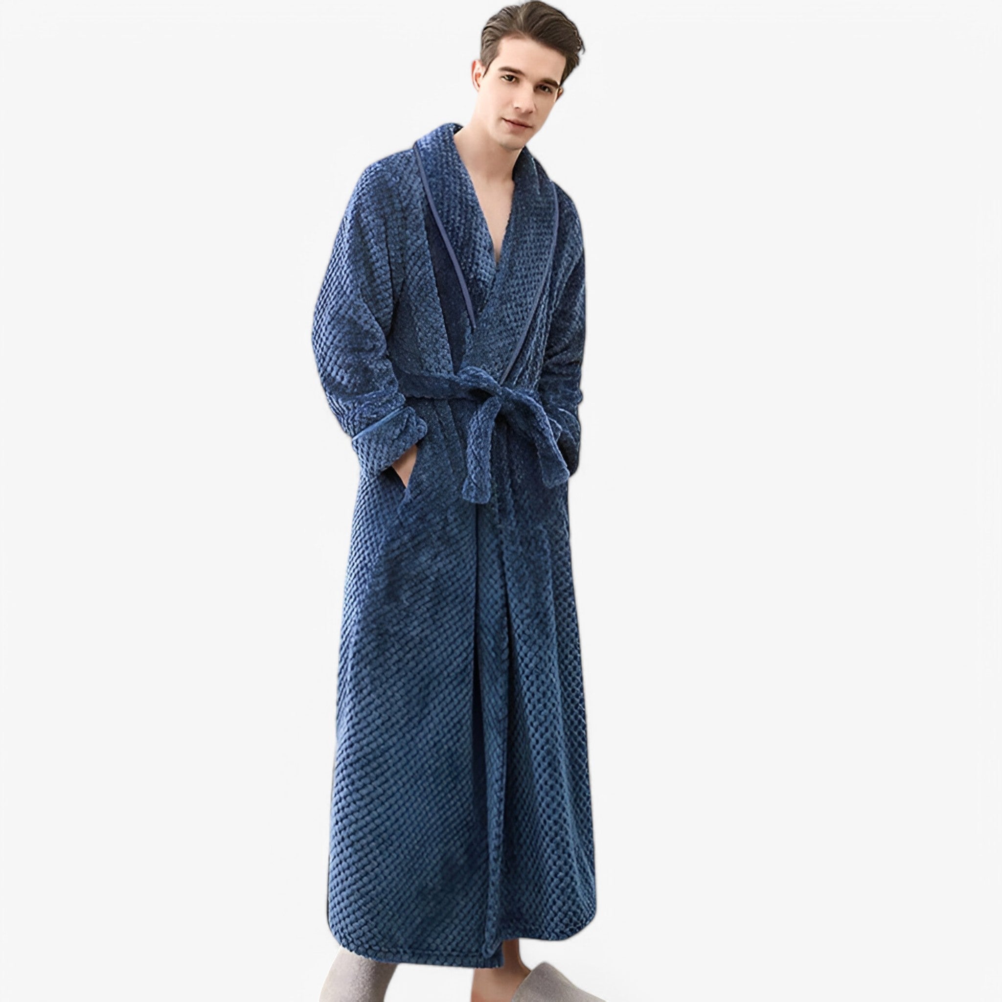 Morbido Accappatoio in Pile Donna - - accappatoio accappatoio pile Autumn Bathrobes donna Fleece Fluffy Long Sleeve Nightgown Pajama pile Pocket Robe Sleepwear sofia | morbido accappatoio in pile - € Solid Color Spring Winter Women - Concept Palermo
