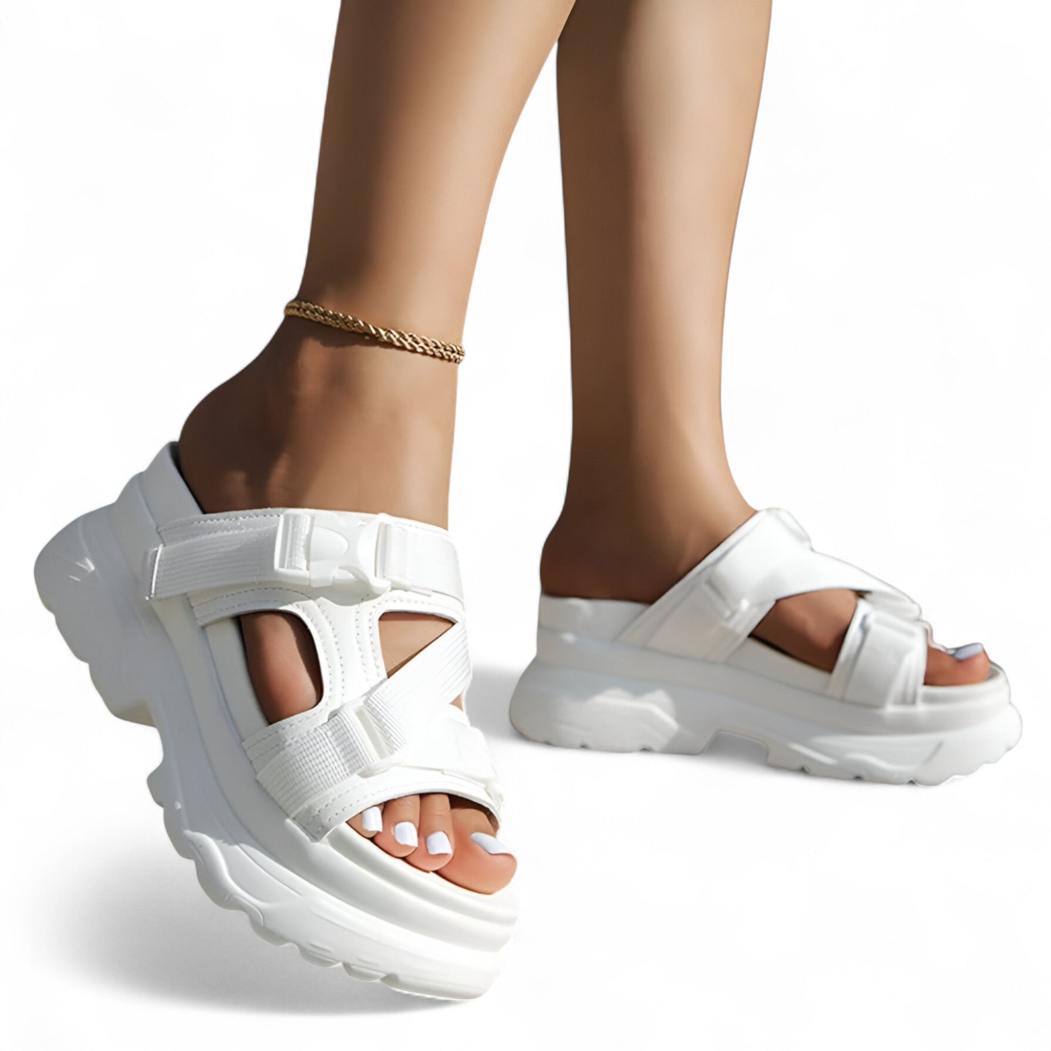Sandalias con suela gruesa – cómodas y resistentes
