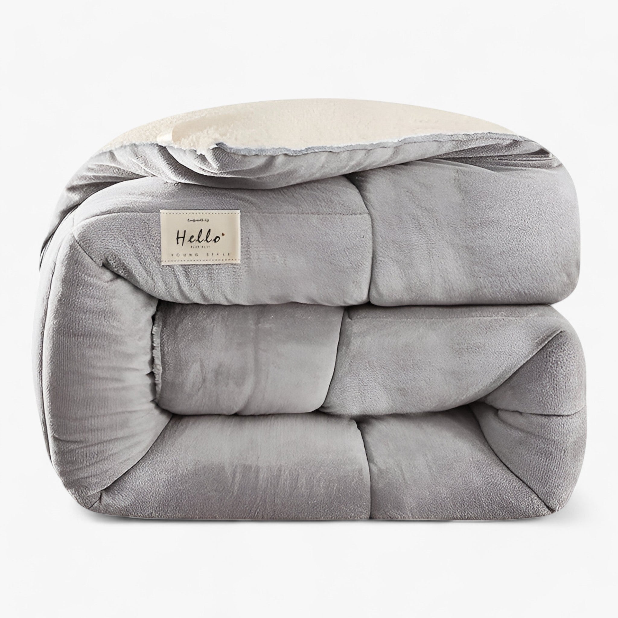 Piumino Matrimoniale 4 Stagioni in Microfibra Anallergica - Ultra Morbido e Traspirante - Grigio - home & garden huis & tuin letto piumino piumino letto resistente uomo - Concept Palermo