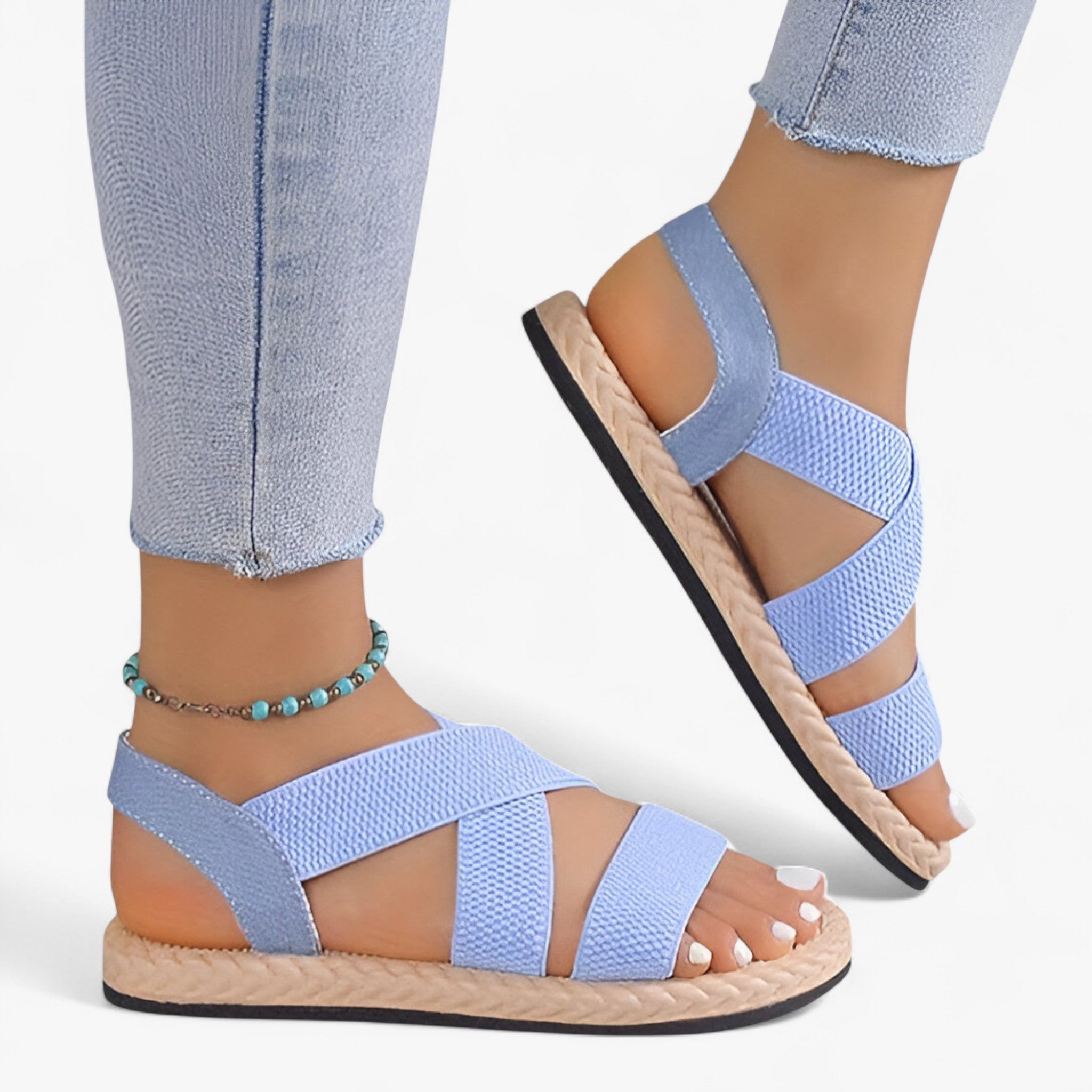 Sandalias bajas cómodas