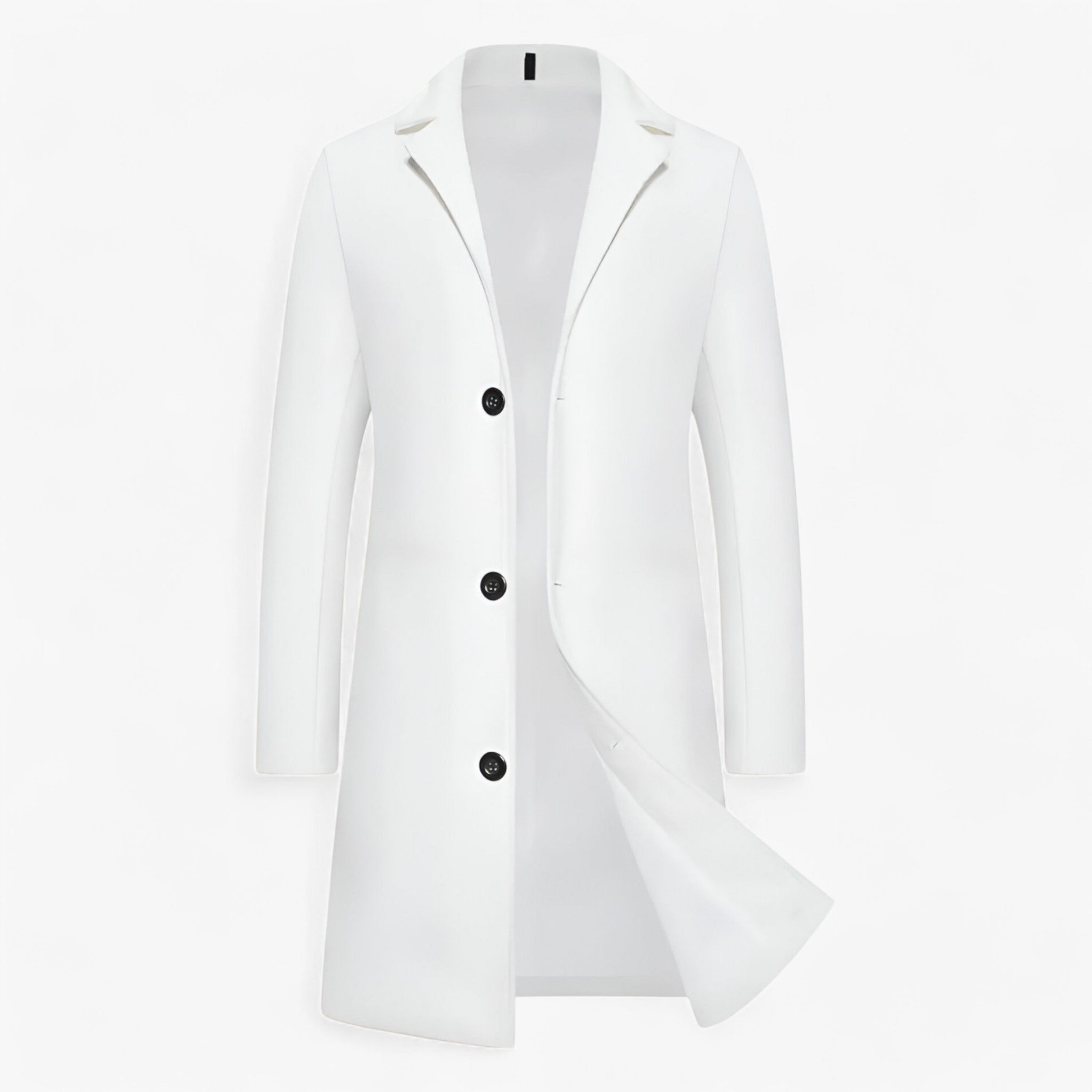 Giacca Lunga in Cotone - Business Casual per Uomini Uomo - Bianco - business casual cotone giacca giacca lunga lunga men's coats & jackets uomini - Concept Palermo