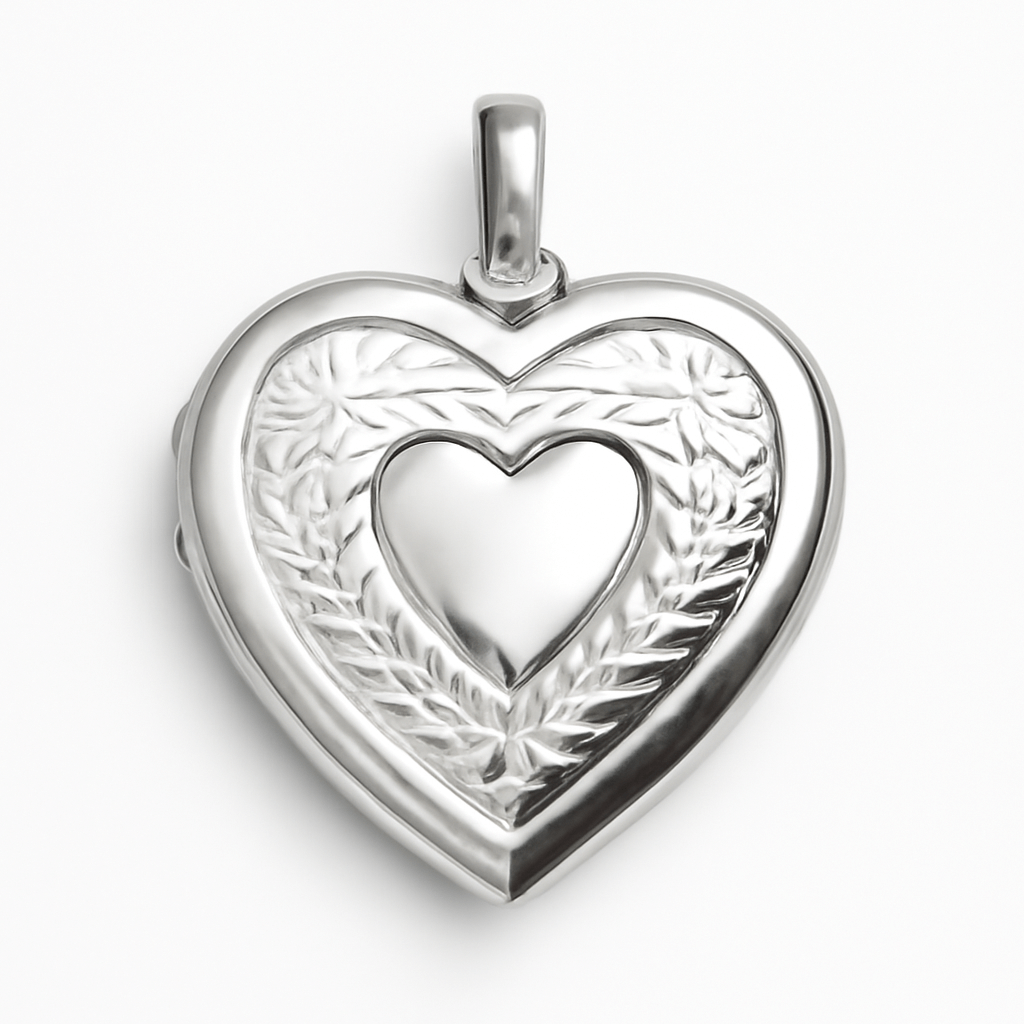 Ciondolo a forma di cuore - Porta ricordi preziosi in argento sterling - - ciondolo ciondolo forma cuore forma jewelry NECKLACES Necklaces for Women Pendant Necklaces porta preziosi ricordi - Concept Palermo