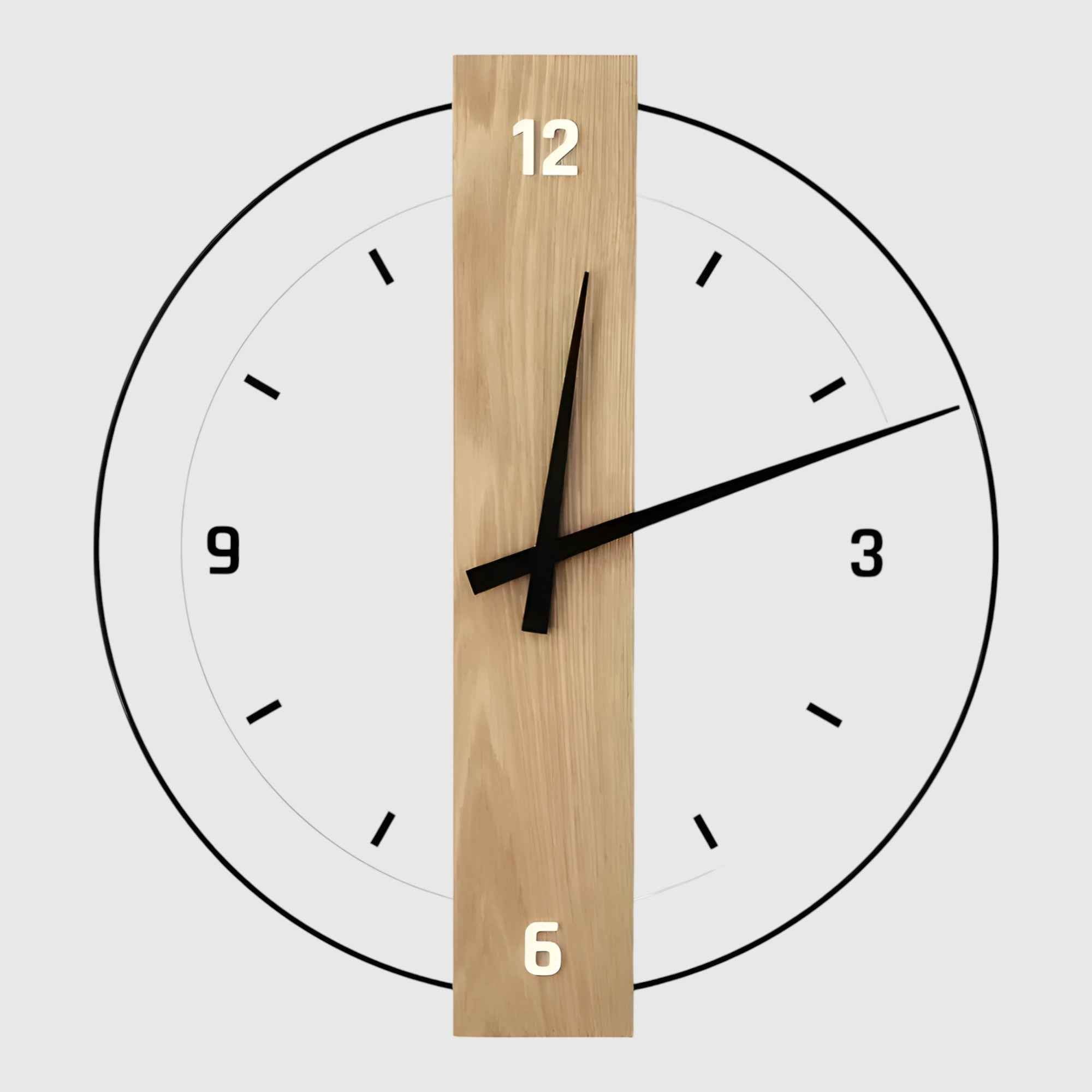 Orologio da Parete in Legno Design Accessorio da Salotto - B - accessoire de salon bois cross-from-marche-lino-15388885614941 design décoration intérieure horloge horloge apaisante horloge design horloge en bois horloge moderne horloge murale horloge silencieuse horloge à suspendre horloge élégante horloges murales murale New-google - Concept Palermo