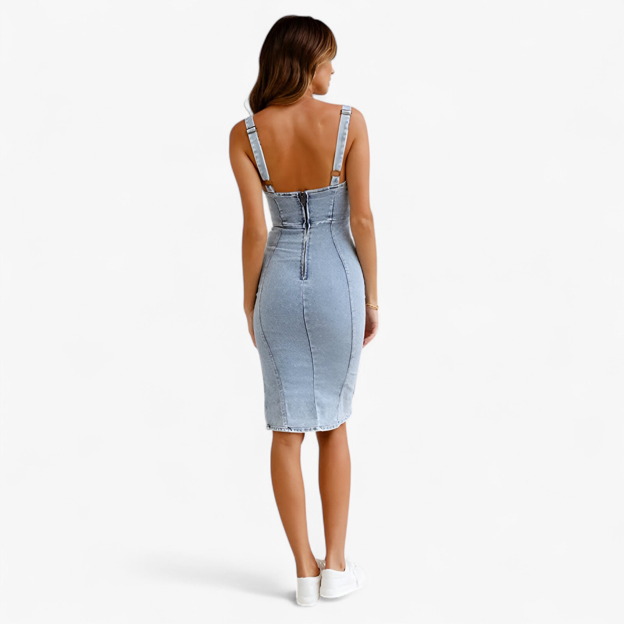 Abito aderente in denim Sicurezza senza sforzo Donna in Denim Donna - - abito abito aderente aderente denim donna dresses sforzo sicurezza - Concept Palermo